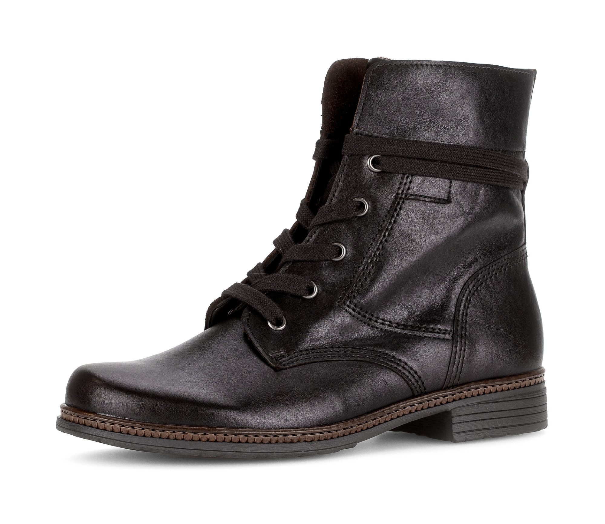 Gabor Schnürstiefelette, Schnürboots, Businessschuh mit Blockabsatz