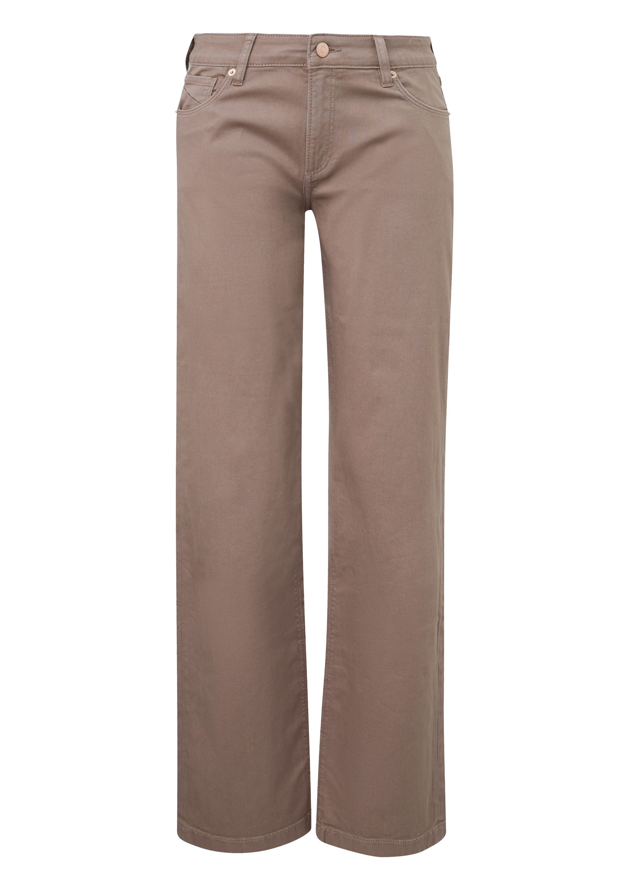 QS Weite Jeans Jeans-Hose CATIE Jeans Catie / Slim Fit / Mid Rise / Wide Leg