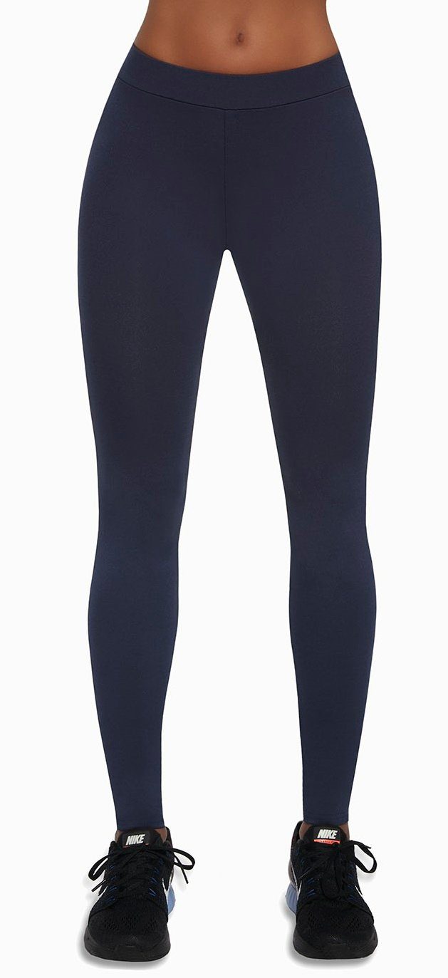 Leggins Laufhose Fitnesshose Sporthose Bleu blau Leggings Bas Sportleggings Fitness