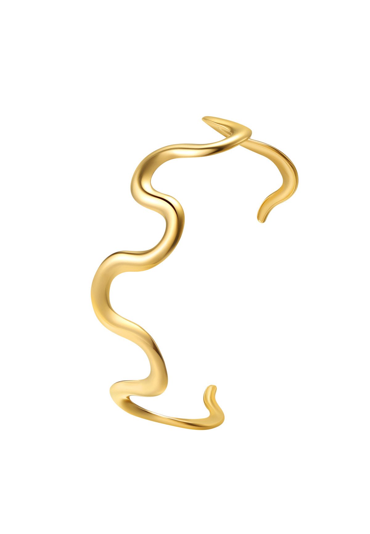 Hey Happiness Armspange Abstrakte Wellen, Offener Cuff Armreif, Eleganter E günstig online kaufen