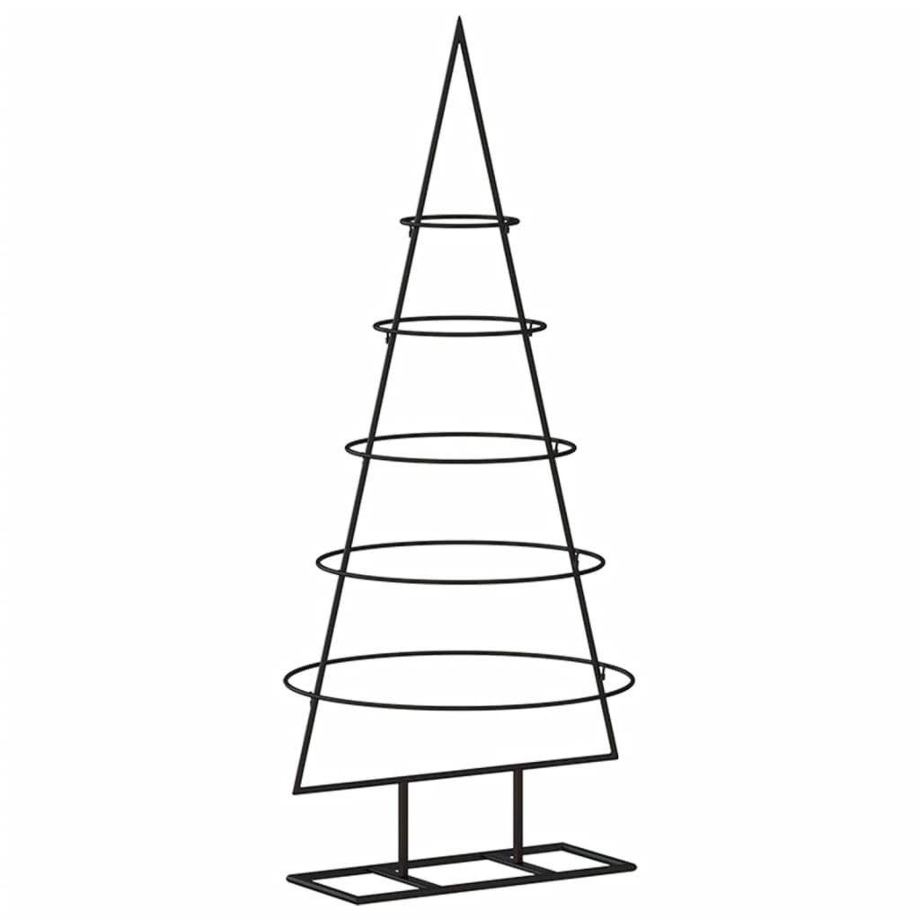 Künstlicher Weihnachtsbaum Metall-Weihnachtsbaum für Dekorationen Schwarz 90 cm