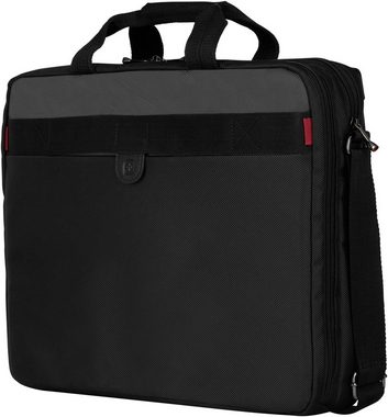 Wenger Laptoptasche Legacy, schwarz/grau, mit 17-Zoll Laptopfach und ShockGuard Schutzsystem