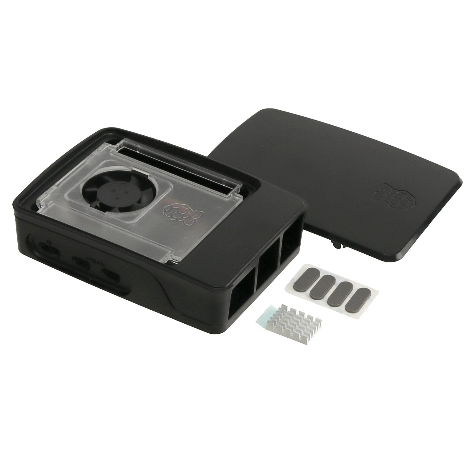 Raspberry Pi PC-Gehäuse RASPBERRY PI 5 Gehäuse, schwarz/grau, PC Case