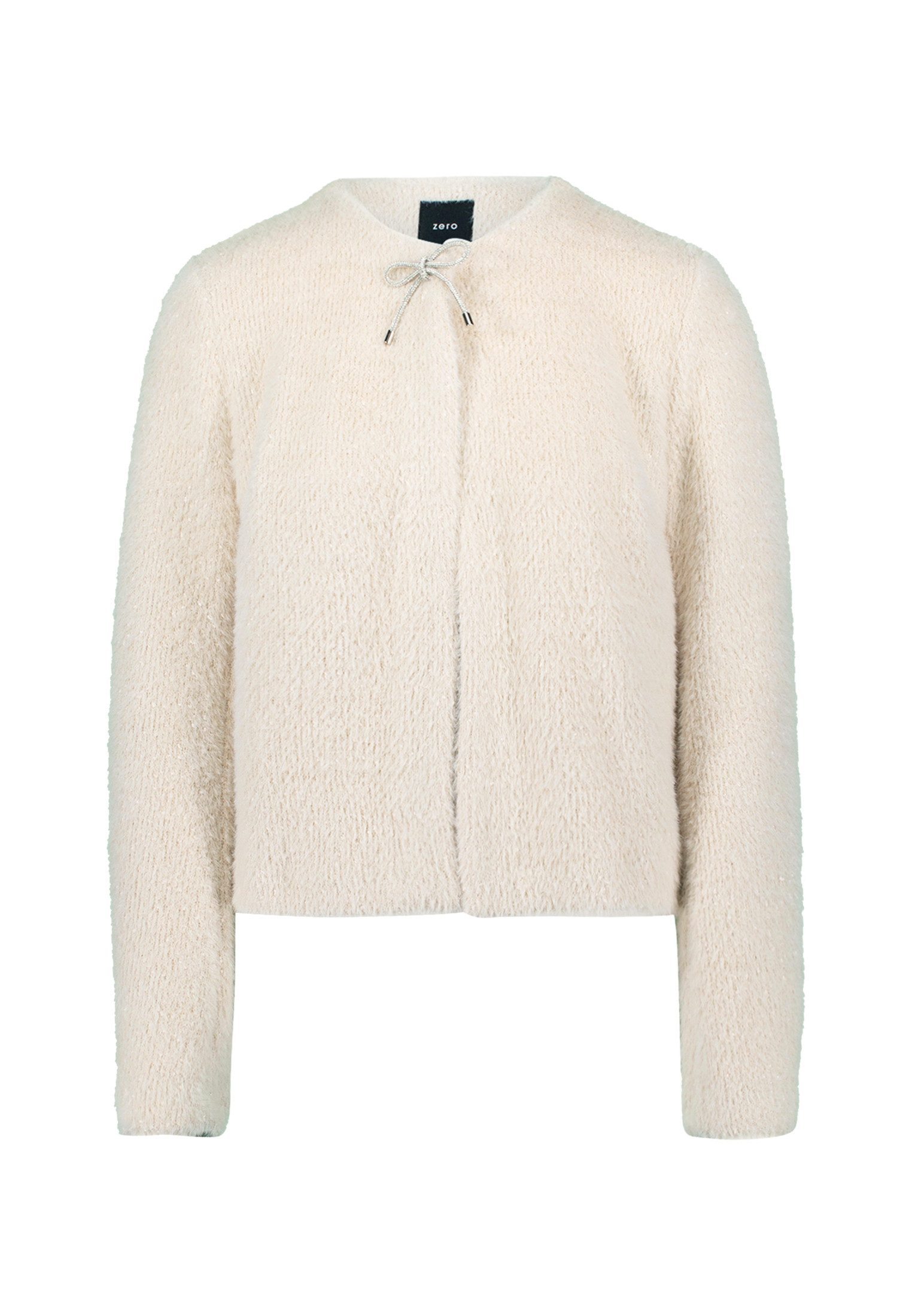 Zero Sweatjacke Damen mit Schleife Bindedetail günstig online kaufen