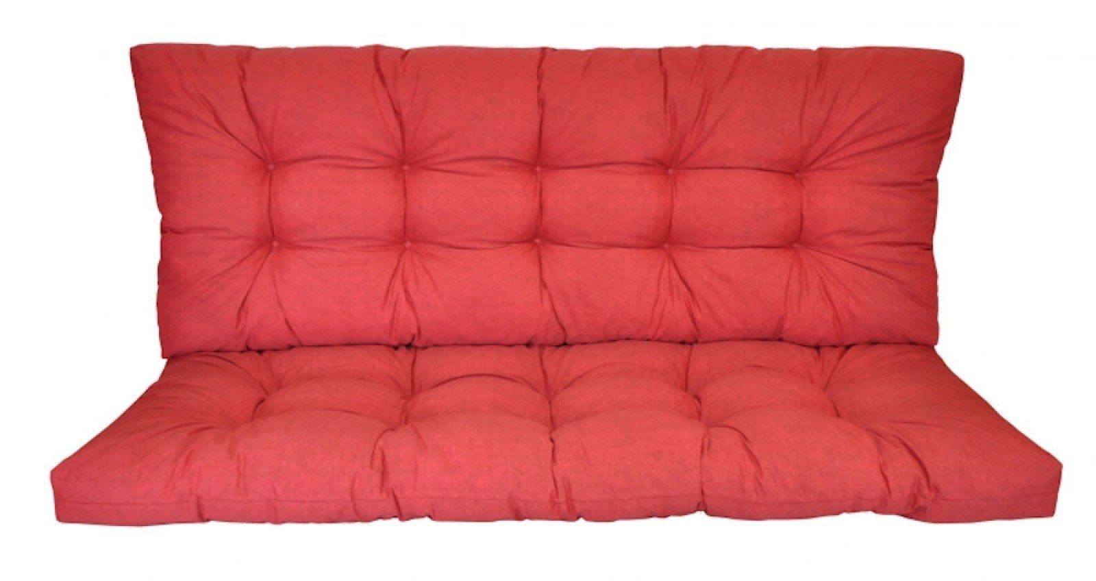5 Hollywoodschaukel rot Rattani Polster Größen Kissen Sitzkissen für