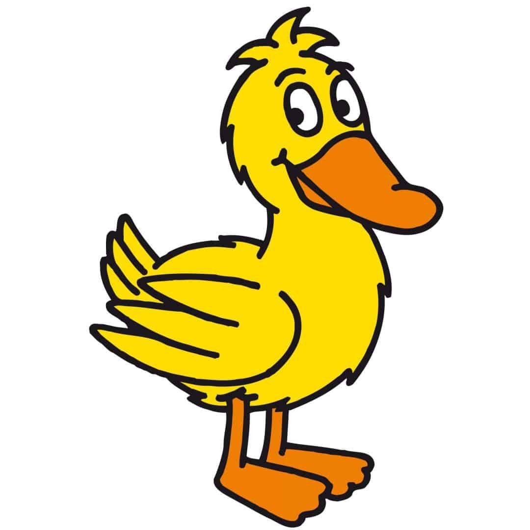 Die Maus Wandtattoo Kinderzimmer Wandbild Ente Klebebild Freunde Wandsticker, selbstklebend, entfernbar