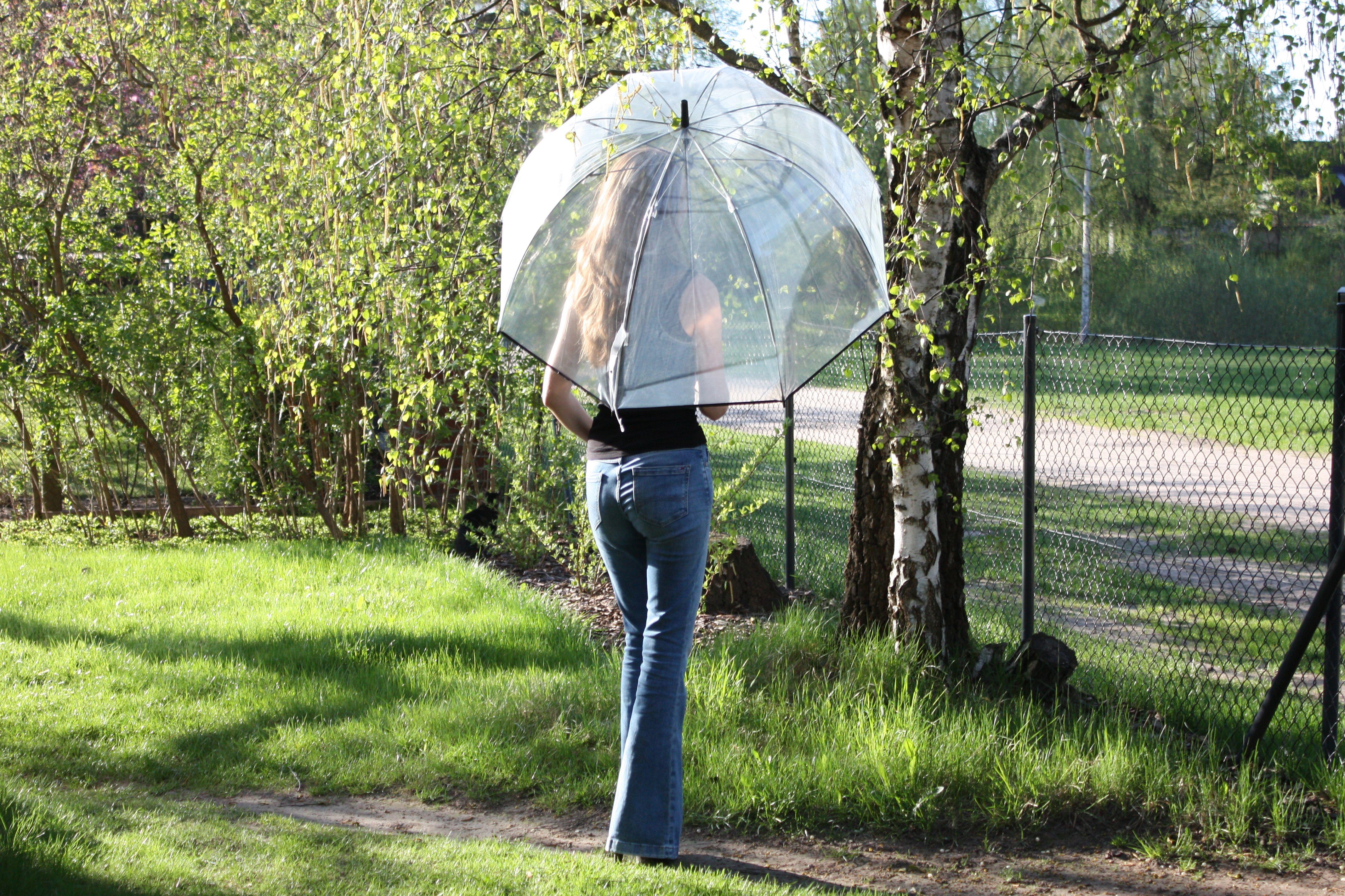 HAPPY RAIN Langregenschirm XXL Glockenschirm transparent günstig online kaufen