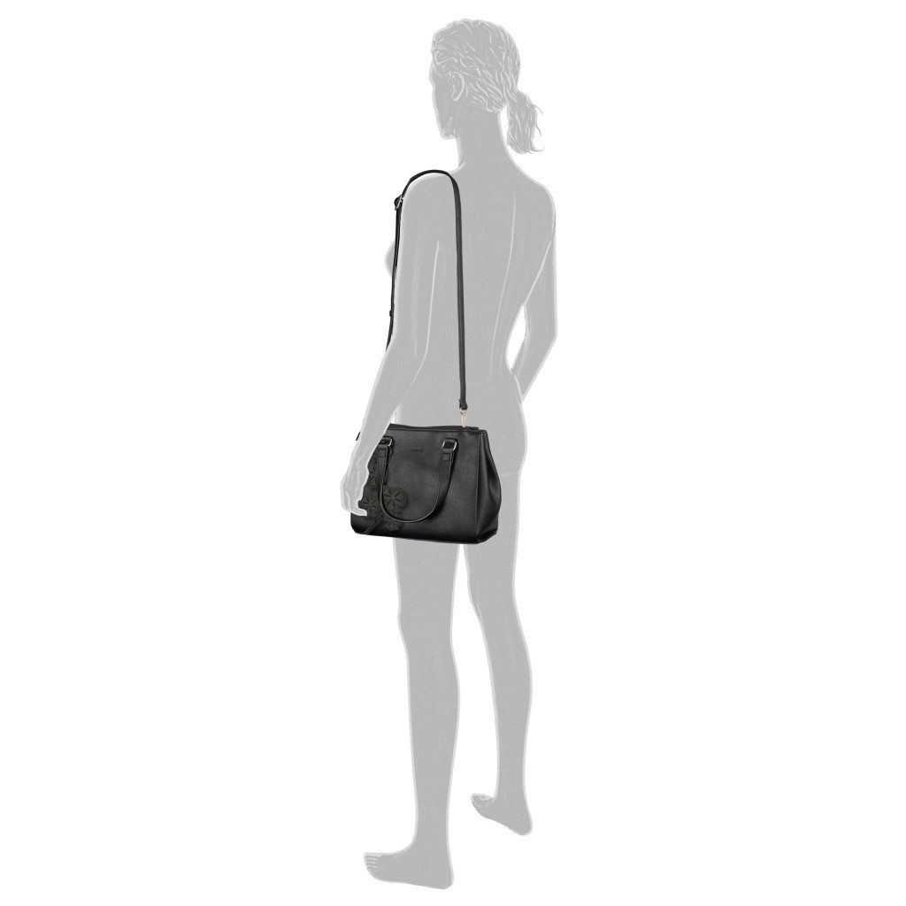 Gabor Shopper Jovita, mit verspielten 3D-Blüten auf weich genarbtem Lederimitat