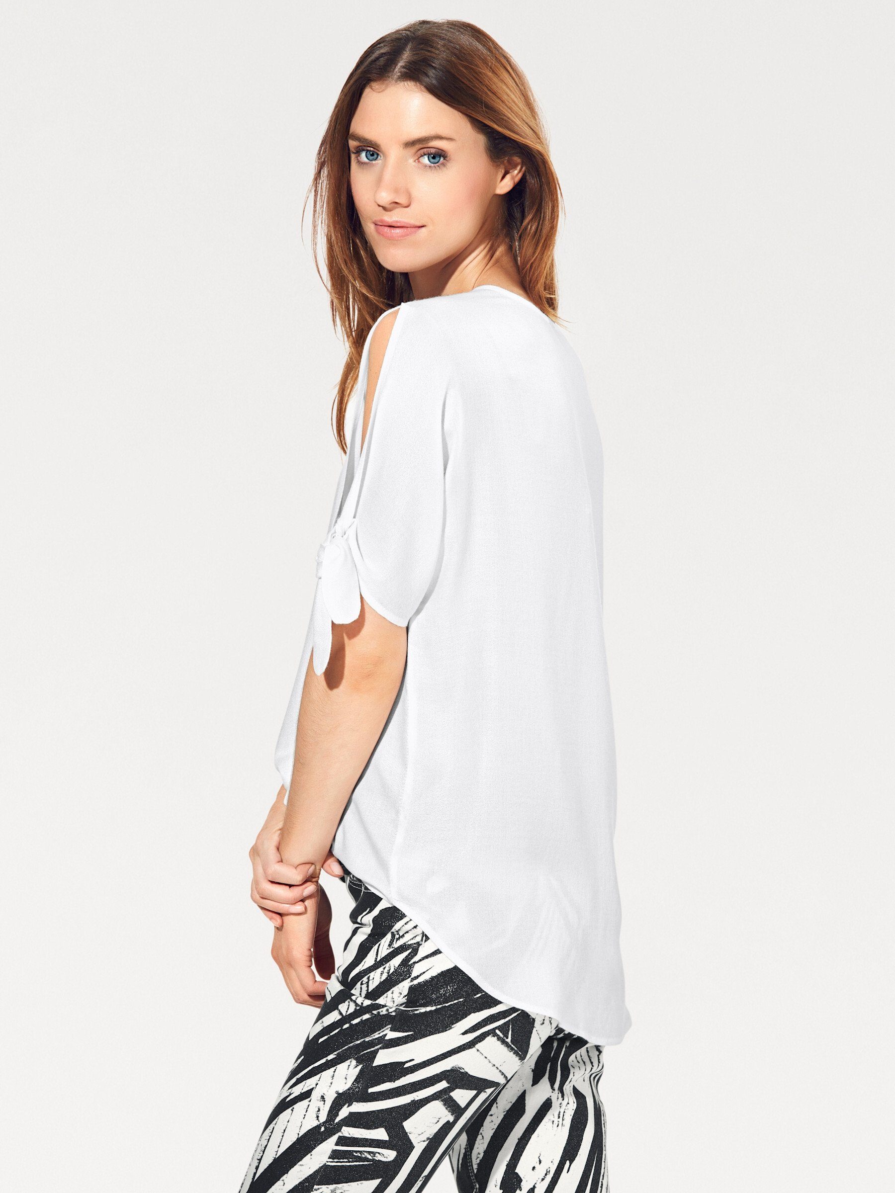 heine Klassische Bluse Schlupfbluse Kurzarm