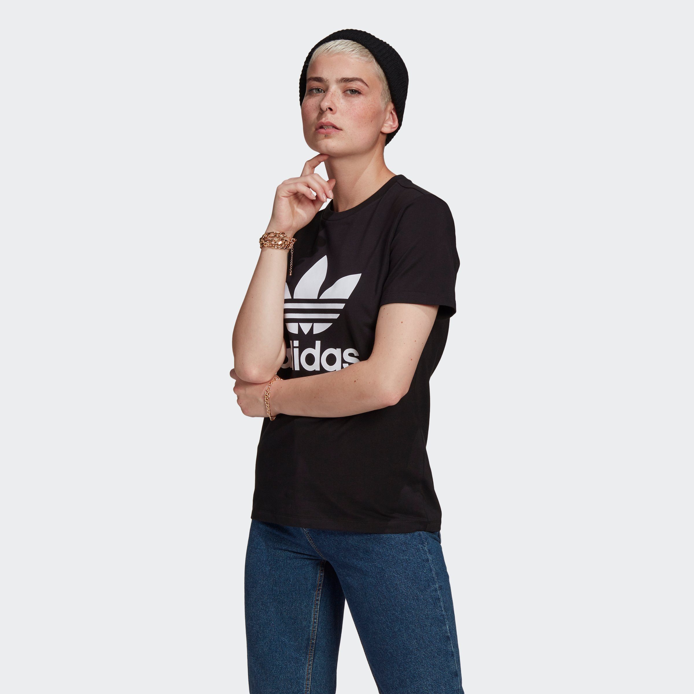 Originals T-Shirt TREFOIL CLASSICS BLACK ADICOLOR adidas