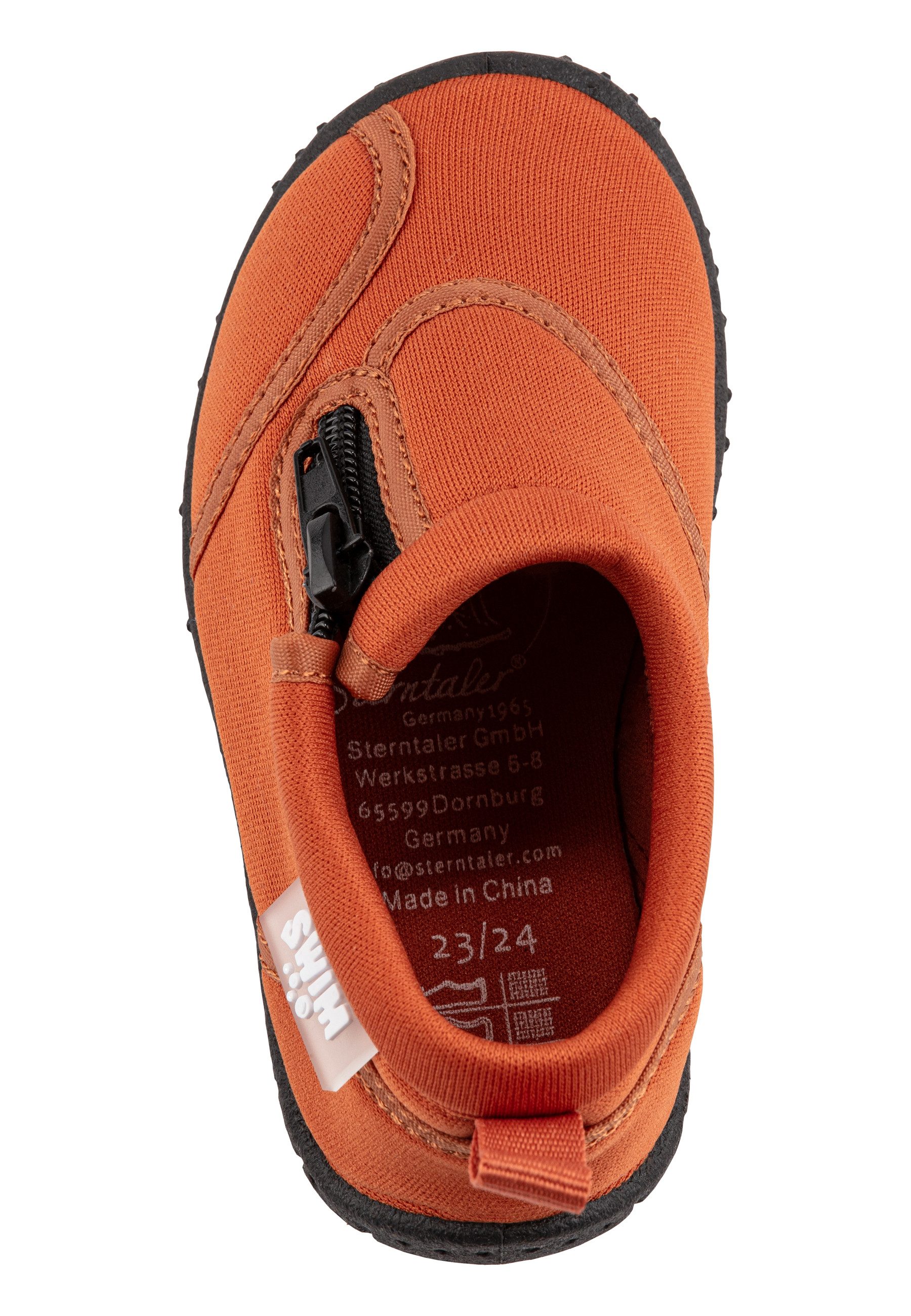 Sterntaler® Badeschuhe Zipper Badeschuh (1-tlg) angenehm zu tragen, Reißverschluss, rutschfeste ergonomische Sohle