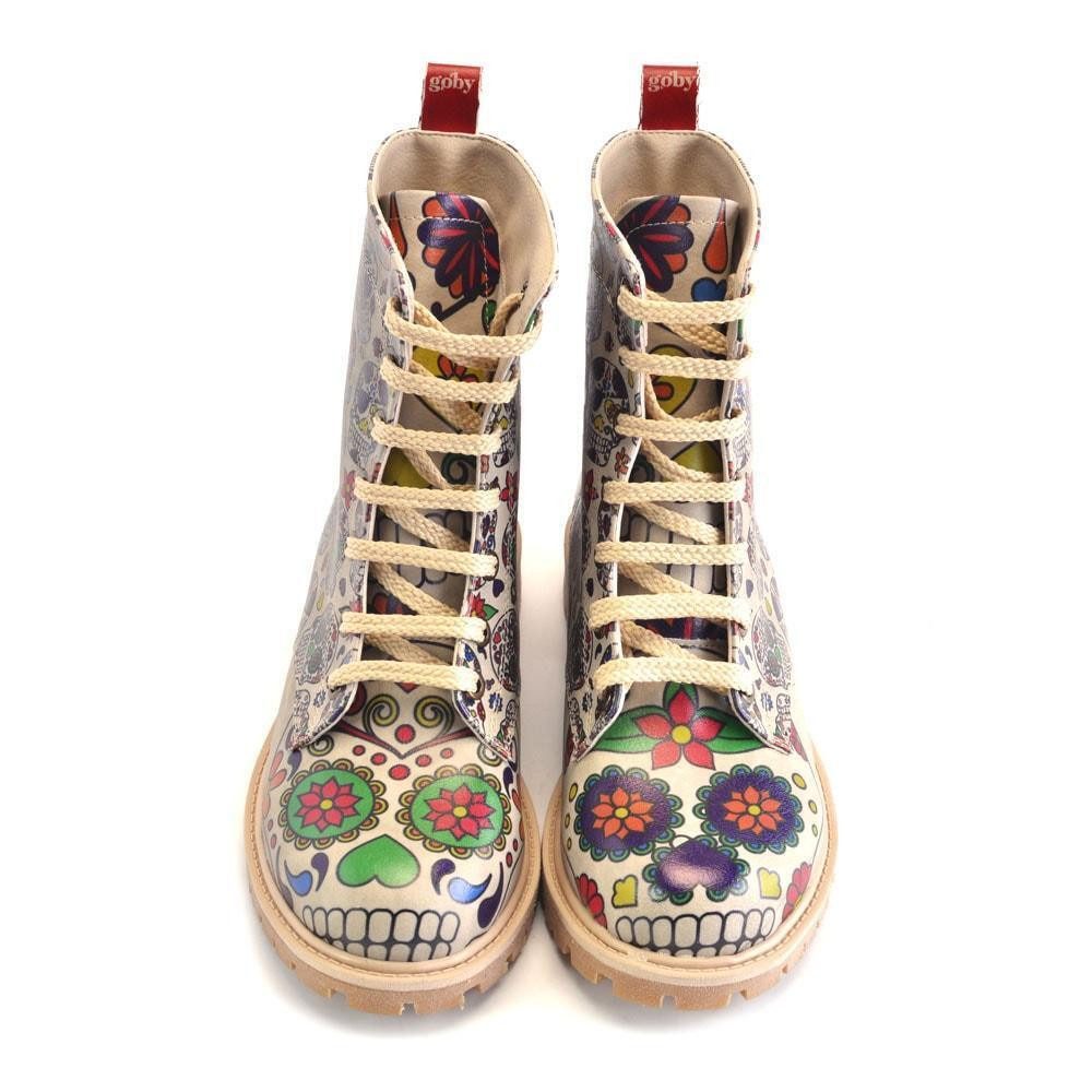 Skull Candy Boots für einen einzigartigen Look Schnürstiefel