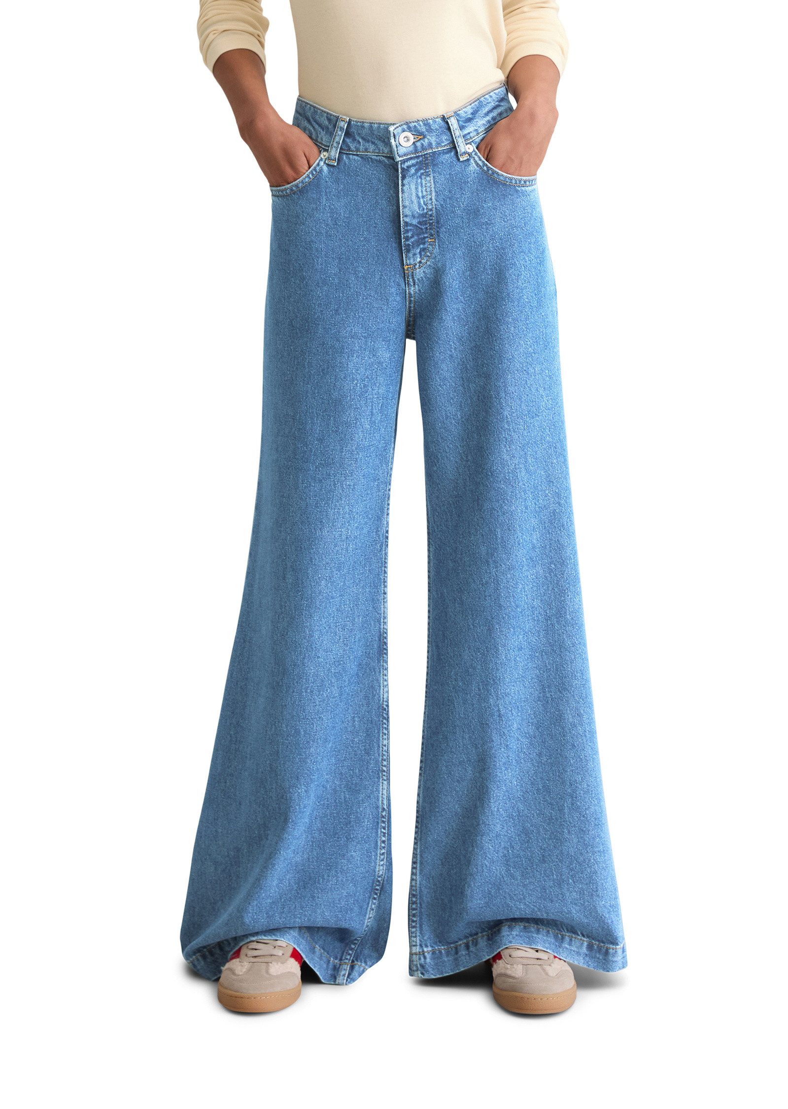 5-Pocket-Jeans aus softem Lyocell-Baumwolle-Mix