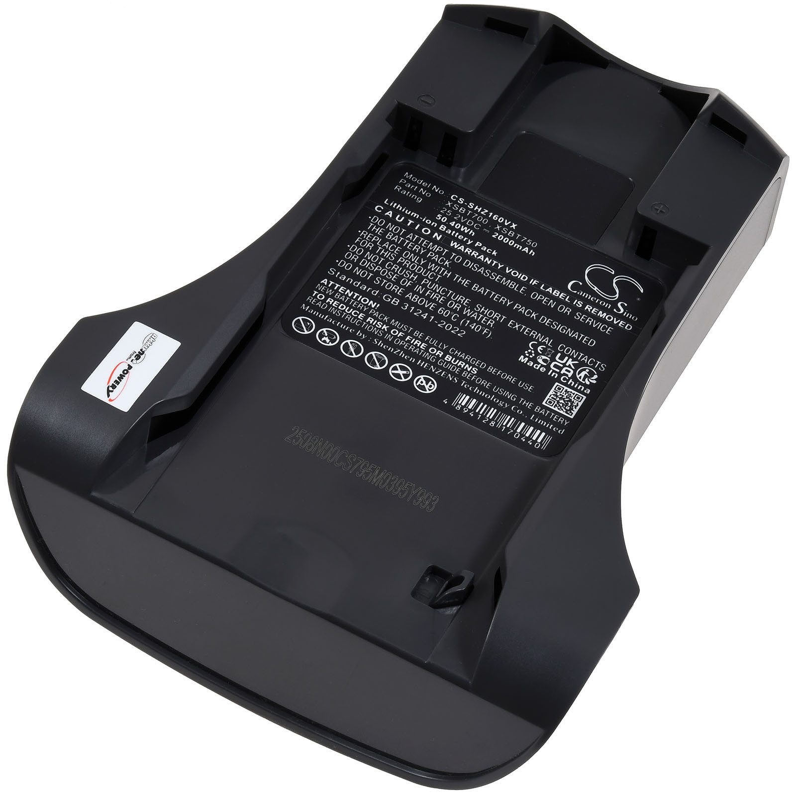 Powery Akku für Shark Typ XSBT700EU Staubsauger-Akku 2000 mAh (25.2 V)