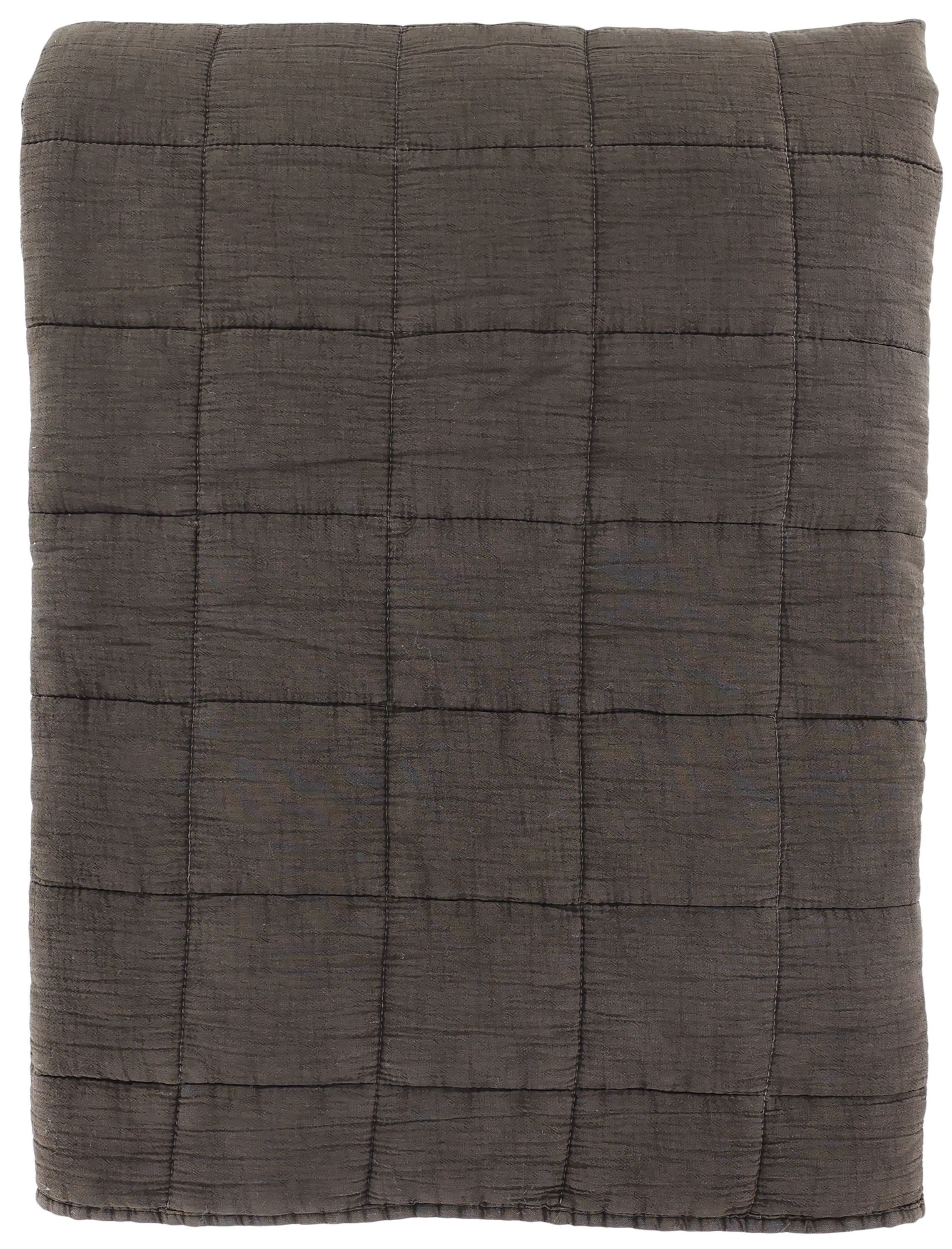 Chic Antique Tagesdecke Chic Antique - Decke Quilt Tagesdecke Bettdecke 240x240cm Mokka Braun