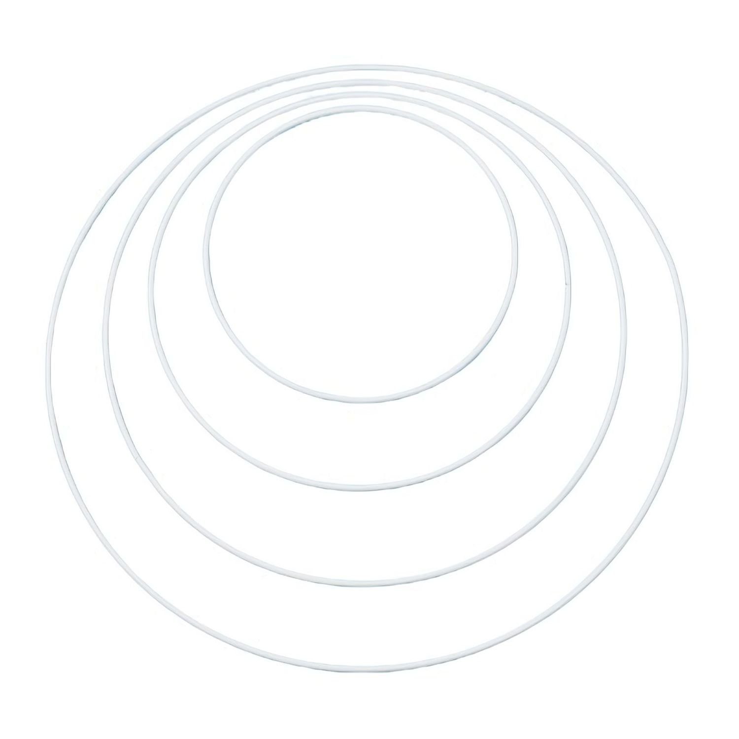 NaDeco Dekoobjekt Metallring weiss beschichtet Ø 50cm