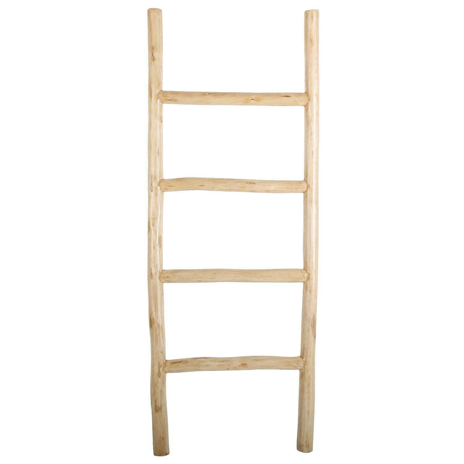 Casa Moro Dekoleiter Holz Deko-Leiter EMIL Natur Beige Braun Höhe 124 cm Kleiderständer