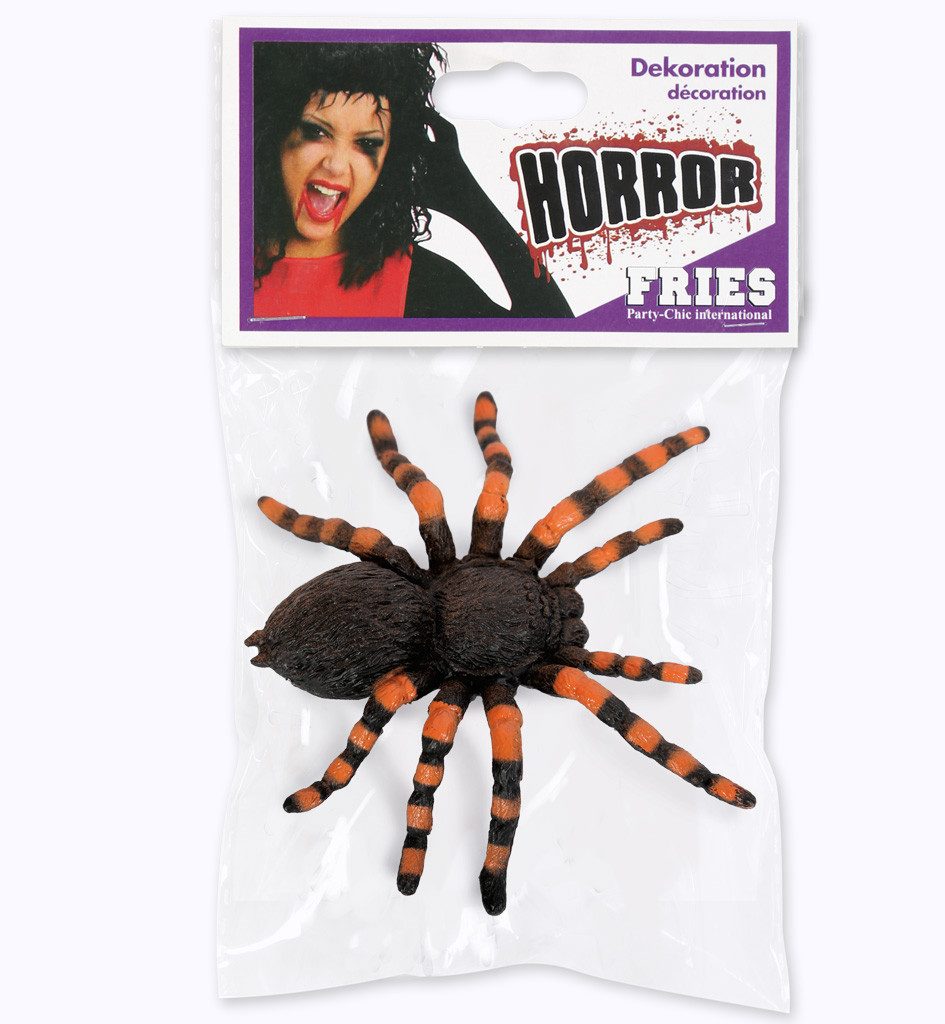 Fries Tierfigur Halloween XXL Deko Spinne 10 x 10 cm 2 Farben Fasching Karneval – Bild 2 von 2