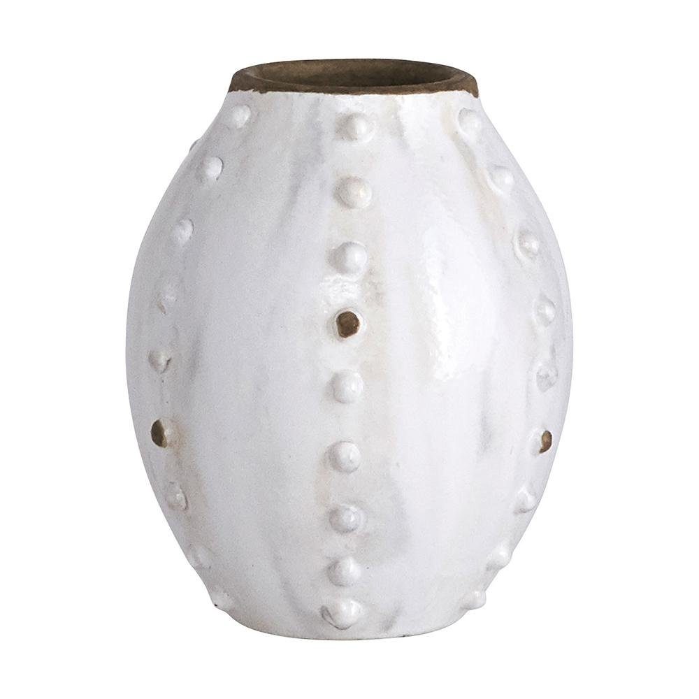 Dekovase Vase Knots White (12x16cm)