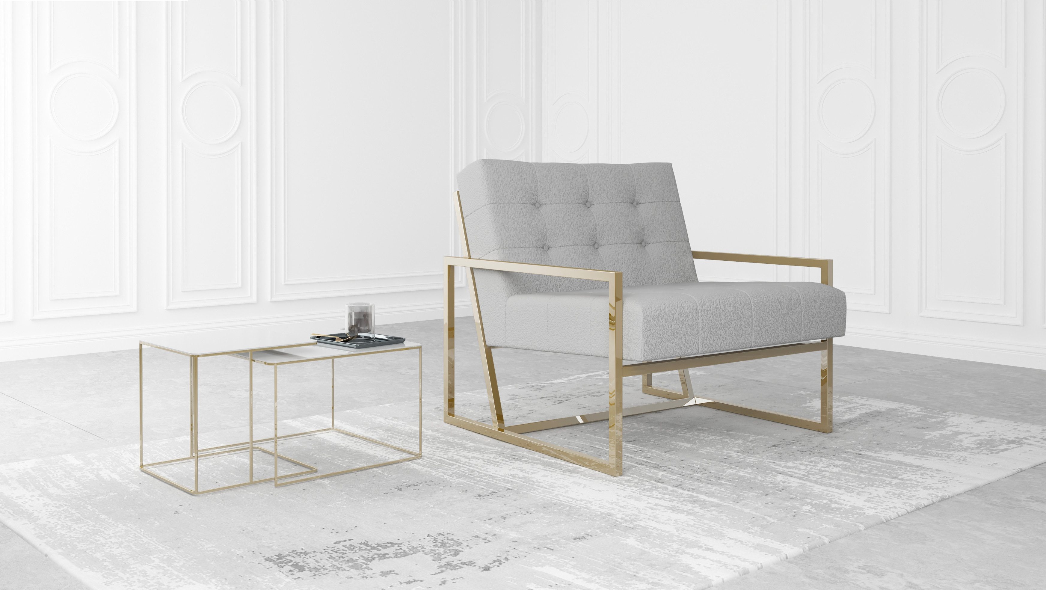 S-Style Möbel Loungesessel Tampa mit Metallfüße günstig online kaufen