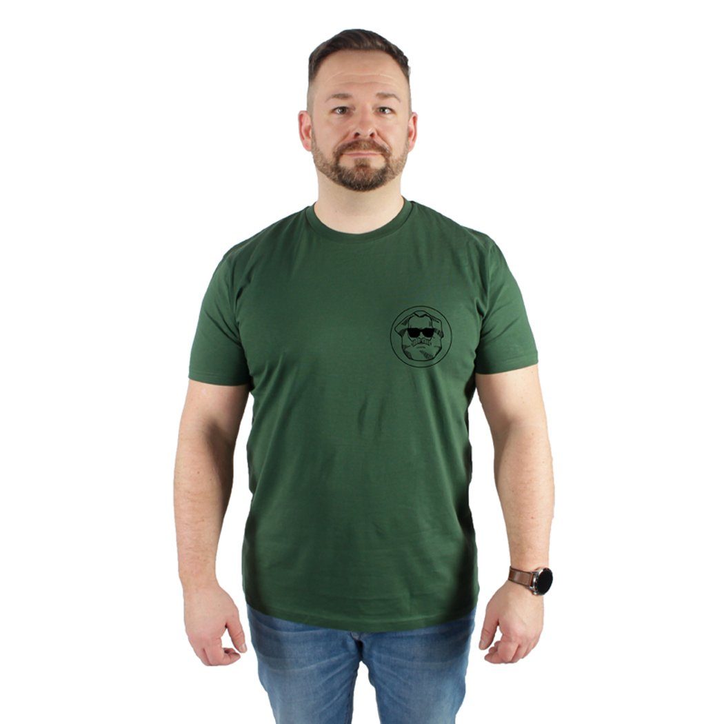 karlskopf Print-Shirt CLASSIC Herren T-Shirt Bedruckt in Deutschland, Hohe Waschbeständigkeit, Hohe Farbbrillianz Softgrün