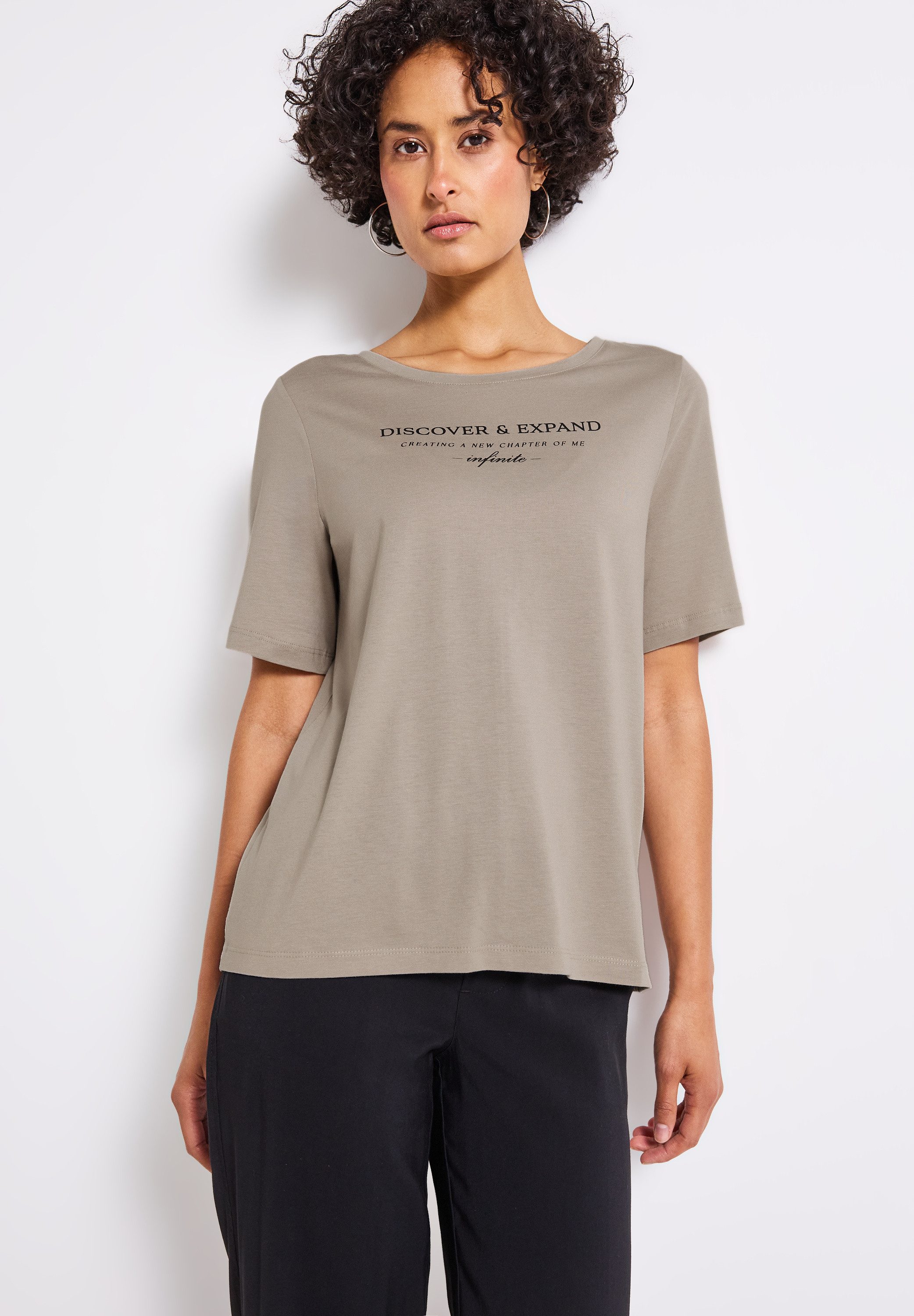 STREET ONE T-Shirt mit Schriftzug günstig online kaufen