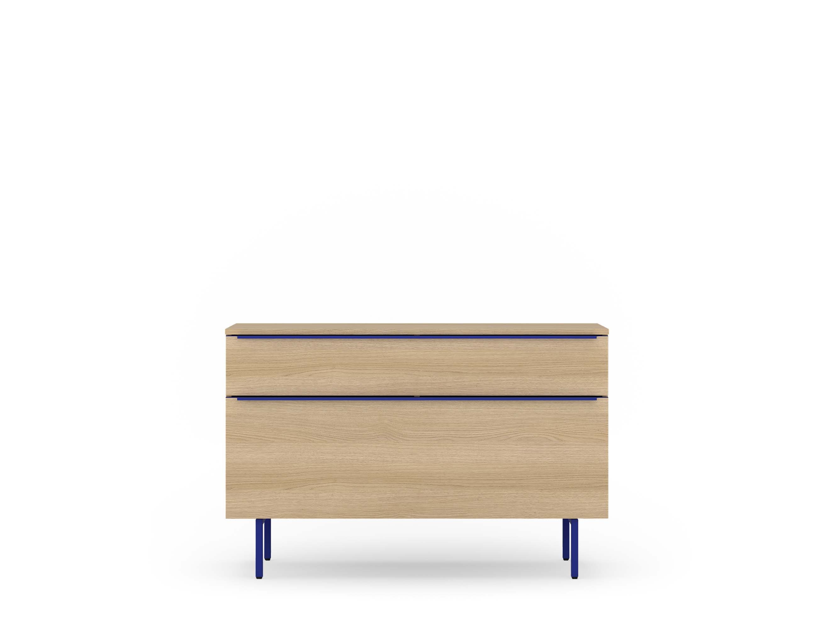 TOM TAILOR HOME Sideboard COLOR PUZZLE Low cabinet 03 - 1S 1K, farbige Griffe u. Füße, Breite 1100 mm – Stauraum mit besonderen Farbkick