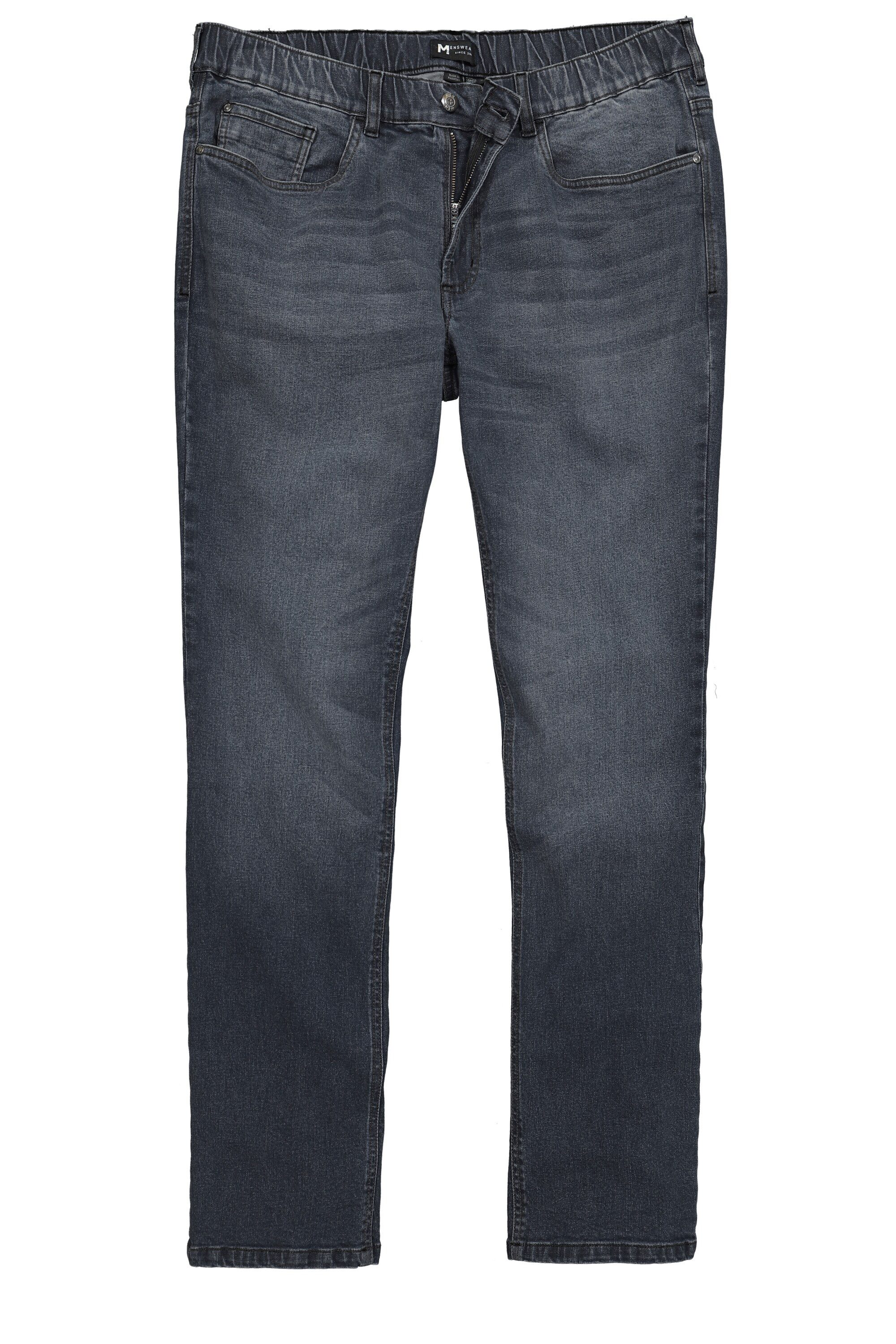 Men Plus 5-Pocket-Jeans Jeans Bauchfit Regular Fit 5-Pocket Elastikbund – Bild 2 von 5