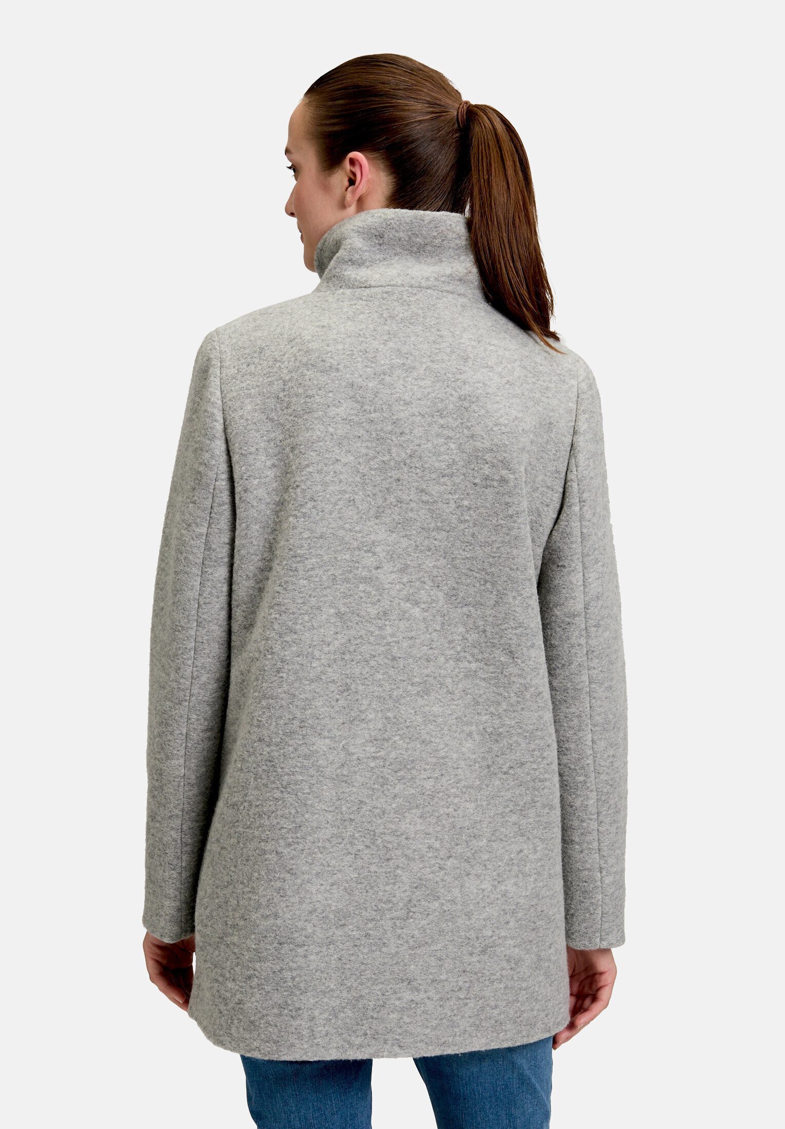 Amber & June Kurzjacke Damen mit Stehkragen