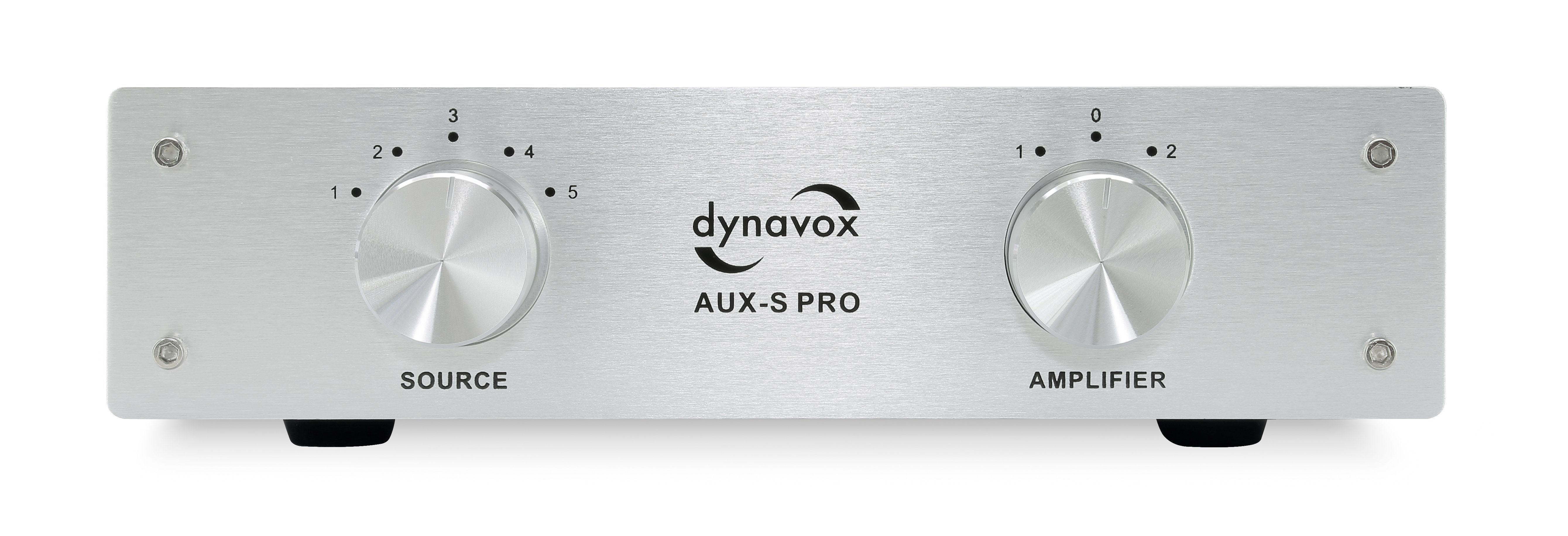 Dynavox AUX-S Pro Audioverstärker Silber 2 Verstärker-Eingänge) Cinch-Eingänge, 5 (Cinch-Erweiterungs-Umschalter