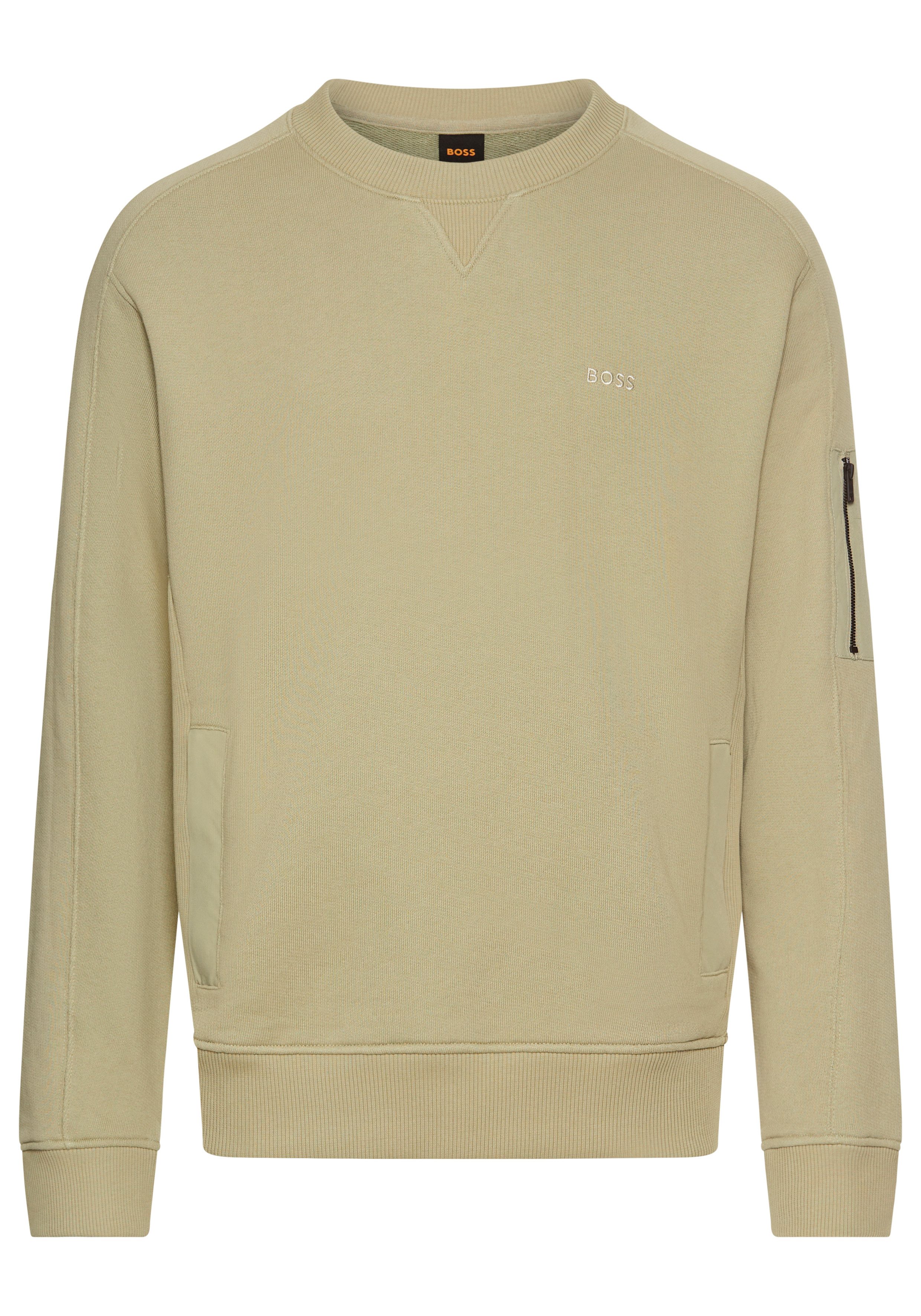 BOSS ORANGE Sweatshirt We mixed mit Ärmeltasche und Eingrifftaschen günstig online kaufen