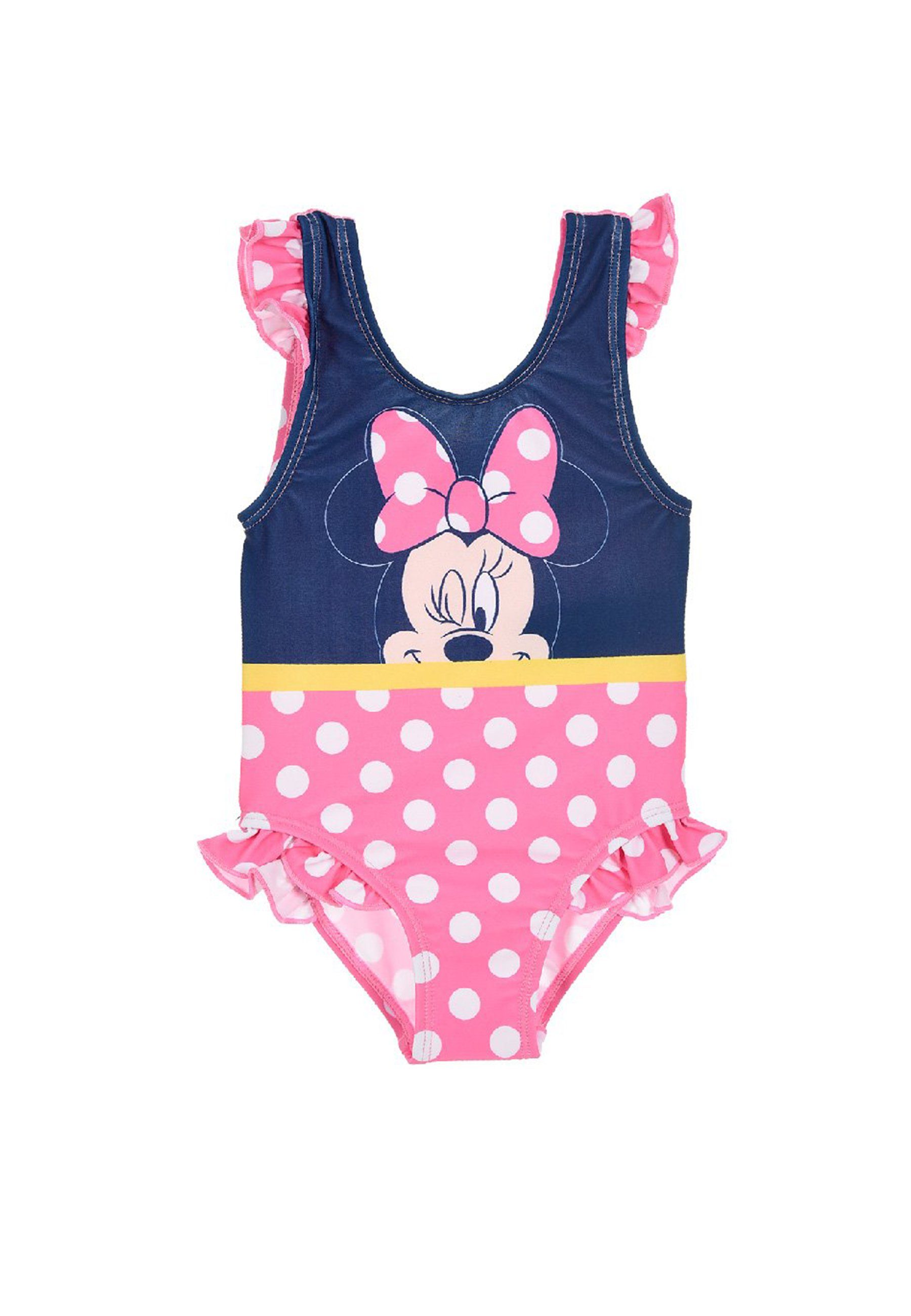 Kinder Kids (Gr. 92 -146) Disney Minnie Mouse Badeanzug Mini Maus Mädchen Badeanzug