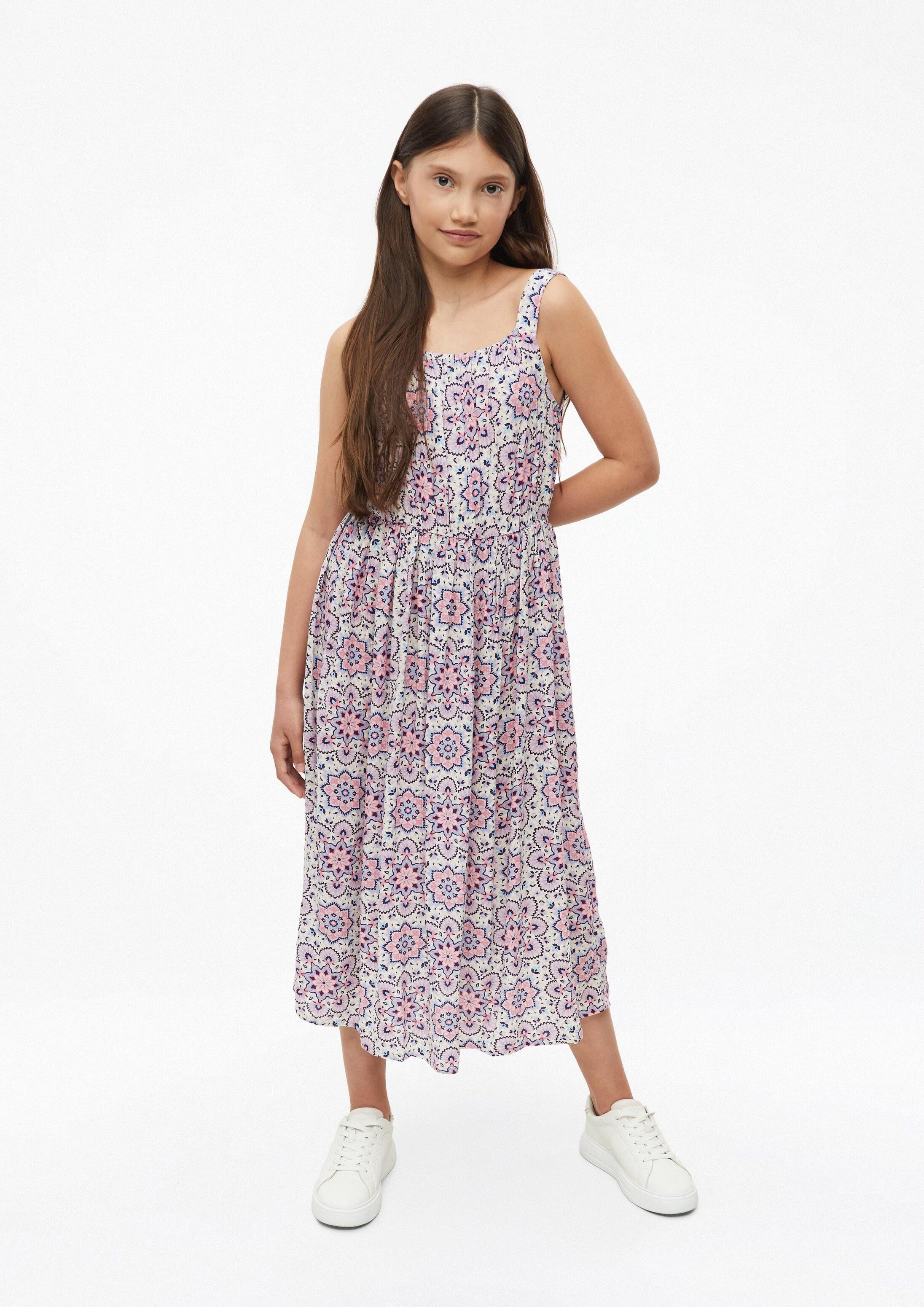 s.Oliver Midikleid Kleid Midi-Kleid aus Crinkle-Viskose