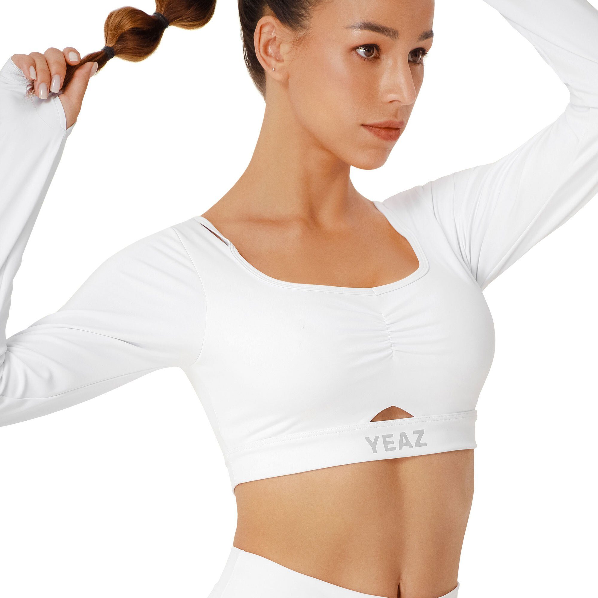 YEAZ Yogatop HORIZON Long Shirt (1-tlg) Perfekt für leichte, mittlere und starke Aktivitäten