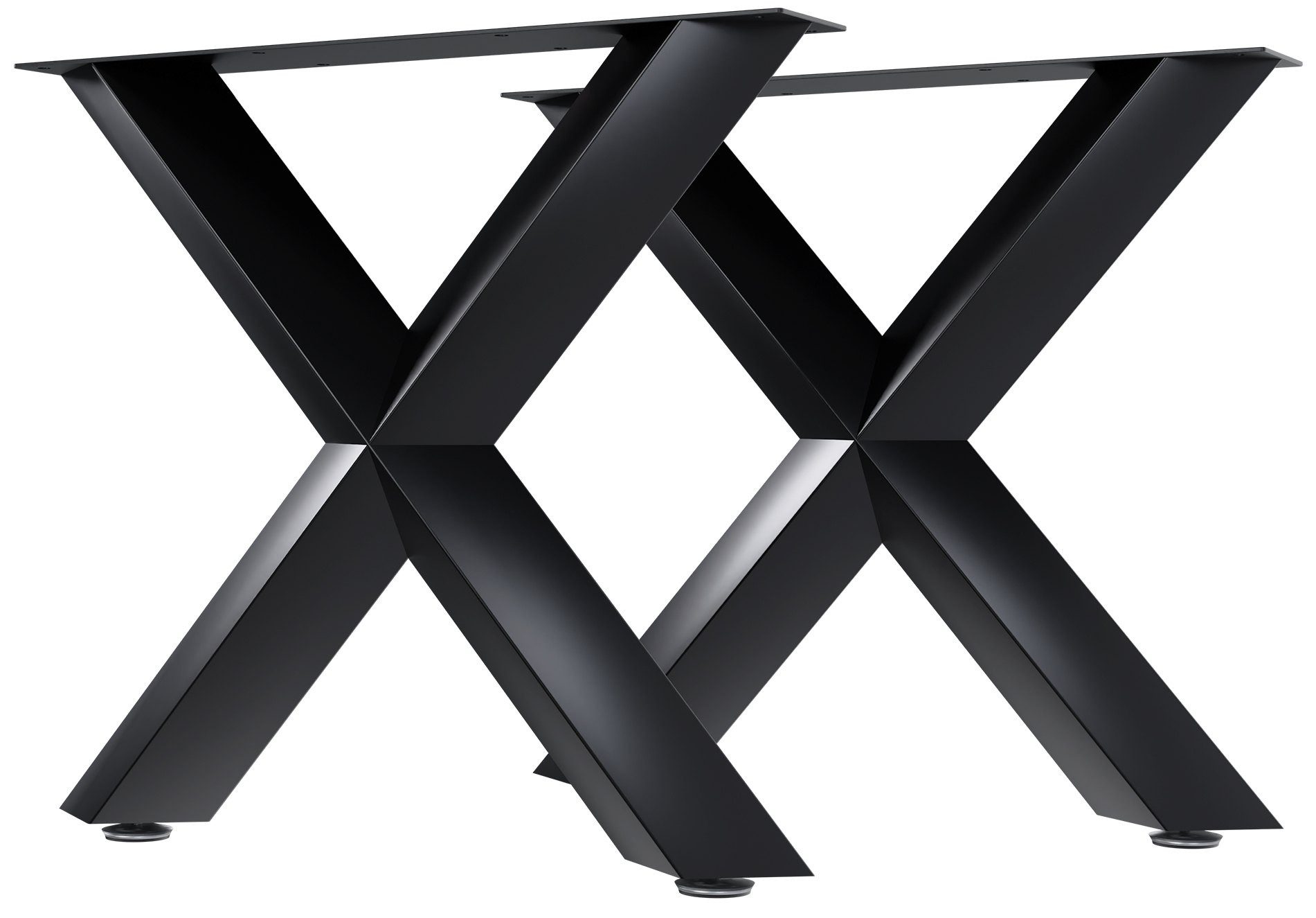 CLP Esstisch Stanton, 2 Tischkufen für einen Tisch, Metall, DIY günstig online kaufen