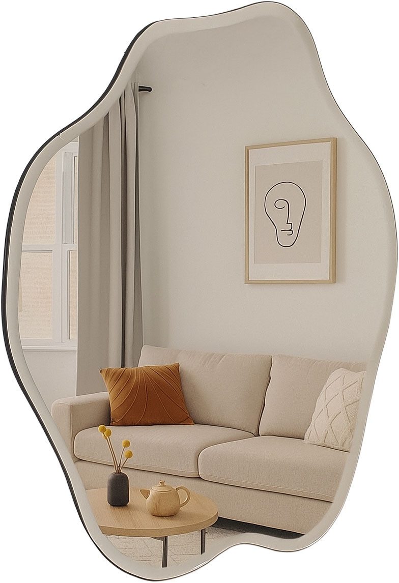 homsy by Ana Johnson Wandspiegel Missimi, Wanddekoration, in 3 verschiedenen Größen (1-St), wellenförmig, wolkenförmig, Eleganz mit transparentem Rahmen. € 45,99