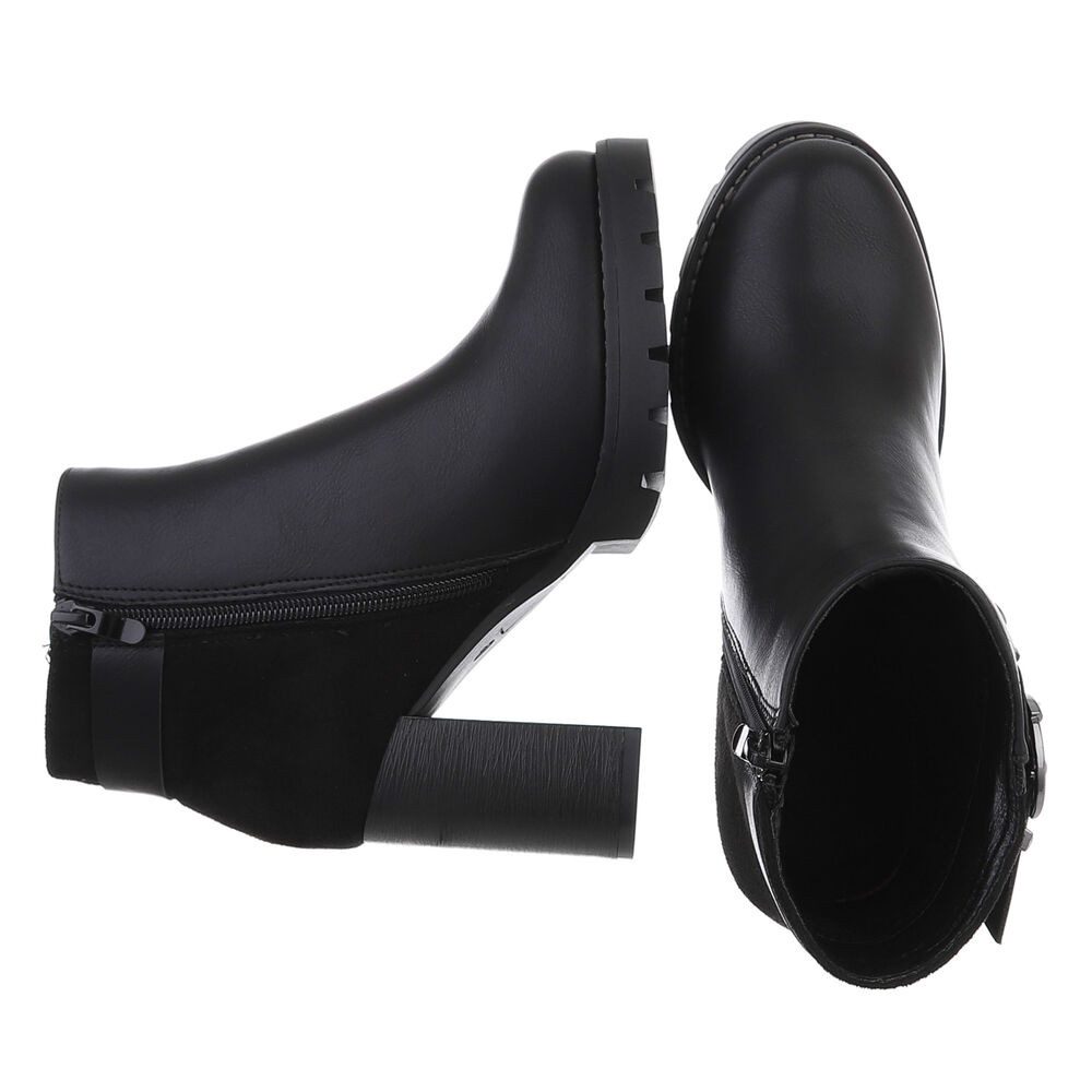 Ital-Design Damen Freizeit High-Heel-Stiefelette (87740292) Blockabsatz günstig online kaufen