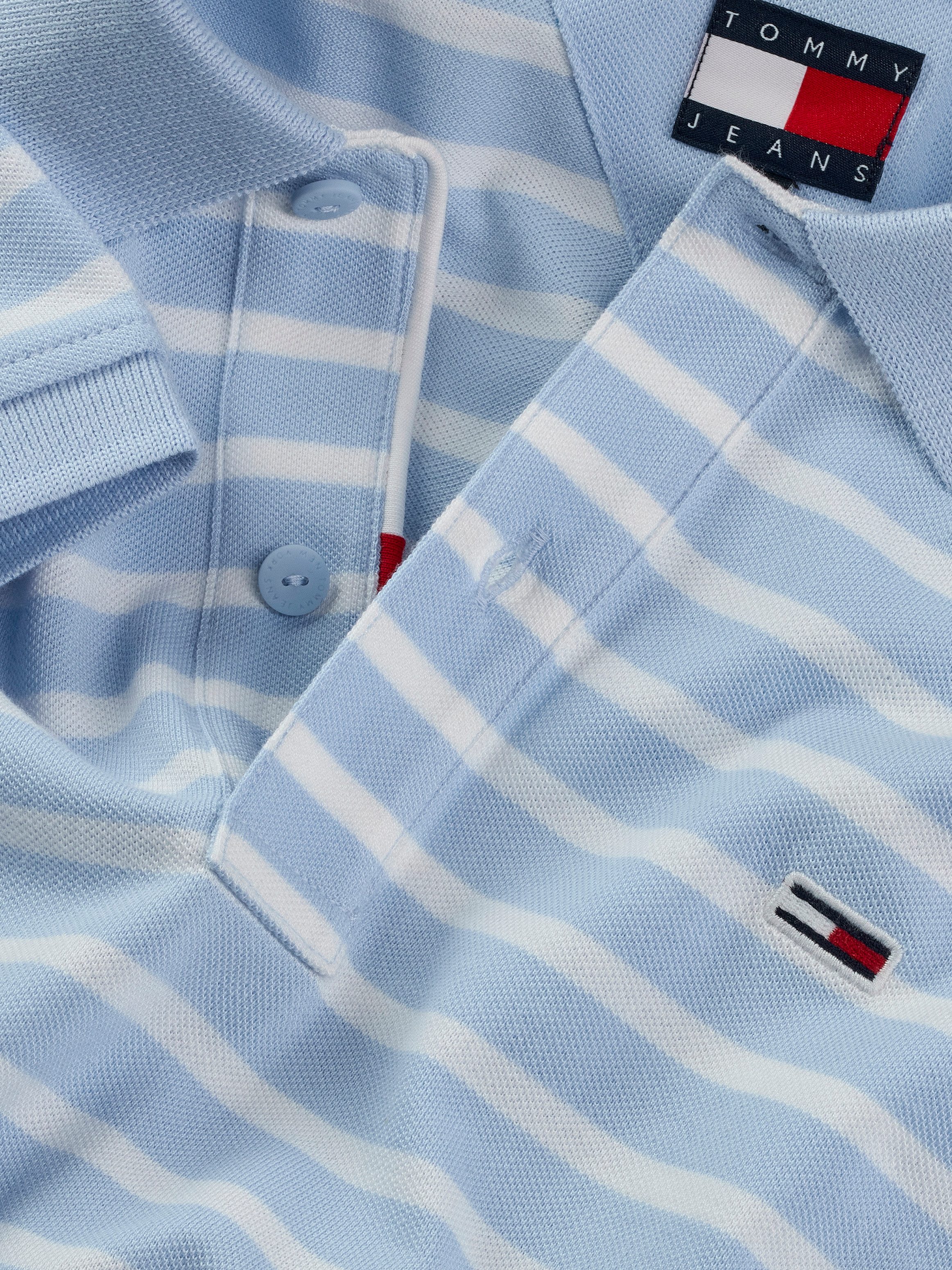 Tommy Jeans Poloshirt TJM SLIM PLACKET POLO EXT modisch geringelt