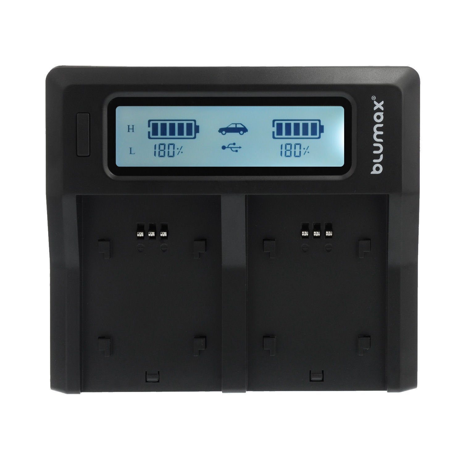 Blumax Set mit Lader für Canon LP-E6 EOS LP-E6N 2000 mAh Kamera-Ladegerät