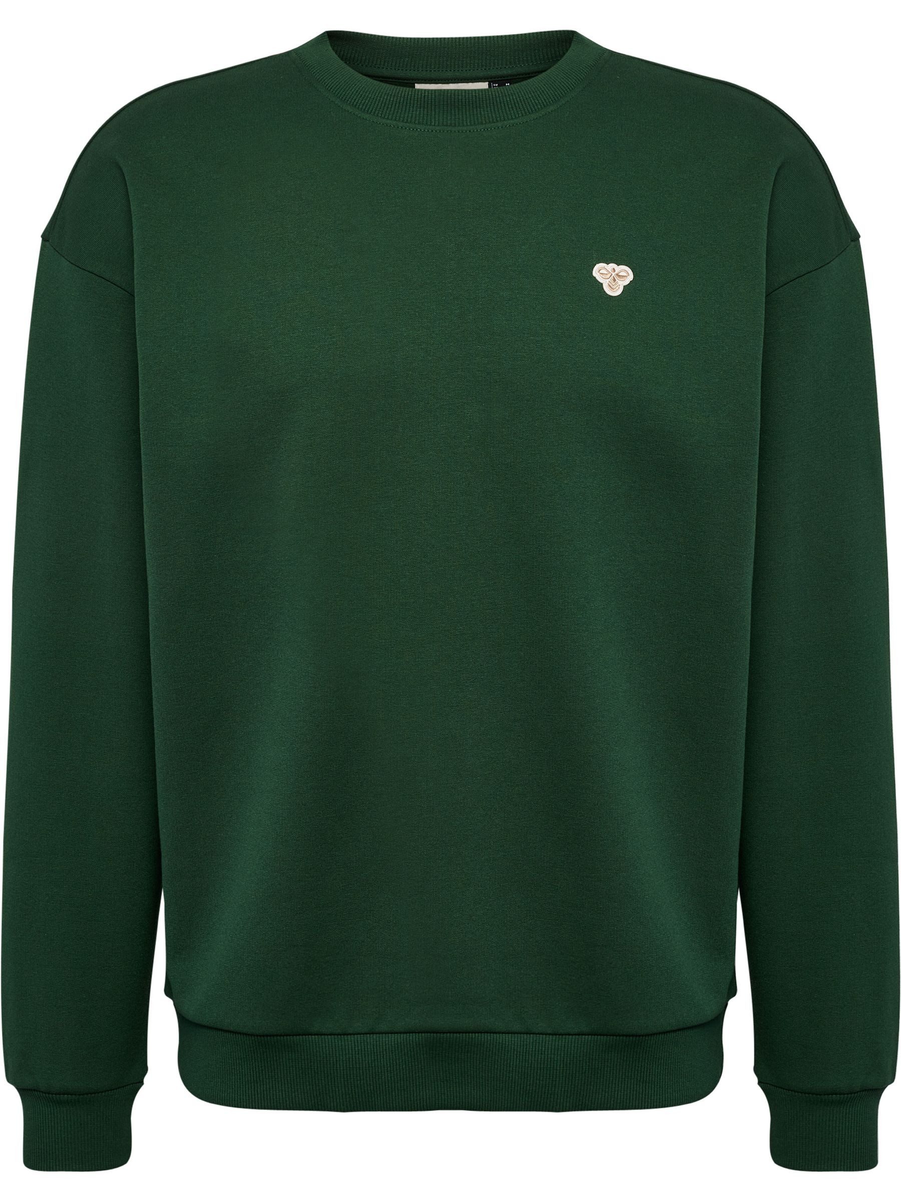 hummel Sweatshirt Lässiges Design mit dezenter Stickerei (1-tlg) hmlLOOSE CREWNECK BEE