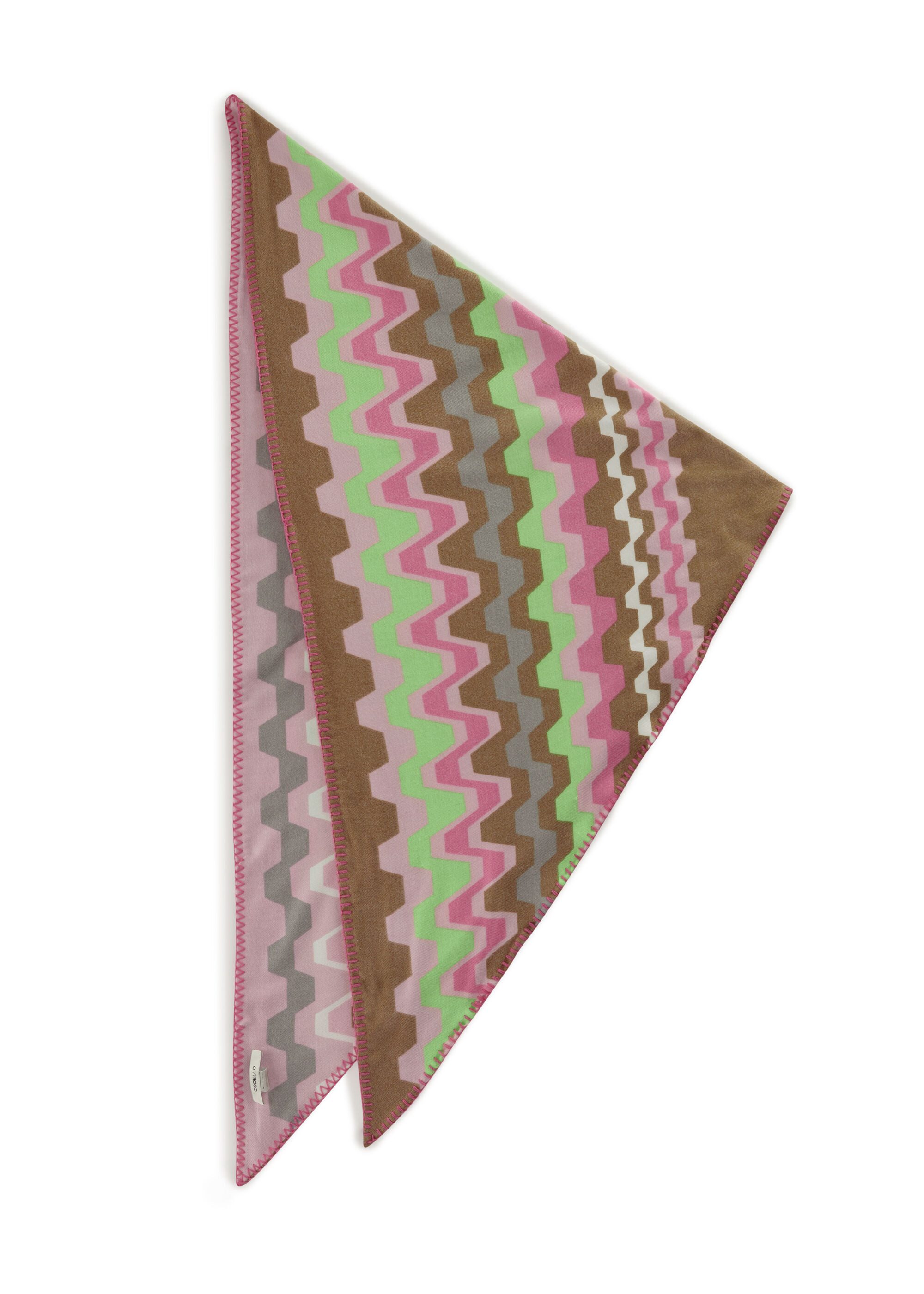 Codello Dreieckstuch, (1-St), mit expressivem Grafik-Muster