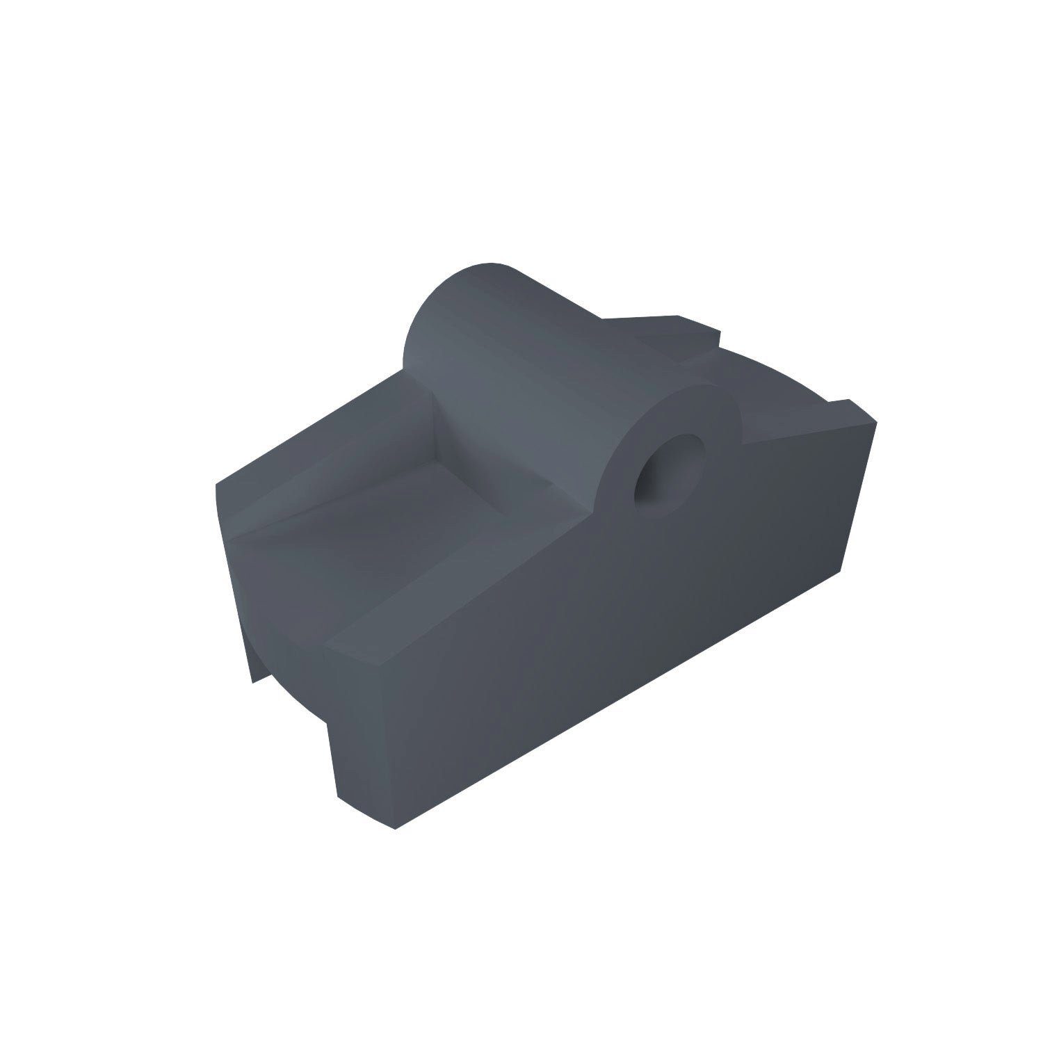 fossi3D Montagezubehör Geschirrspüler Gleitscharnier kompatibel für IKEA Behjälplig Spülmaschine Gleiter Grau