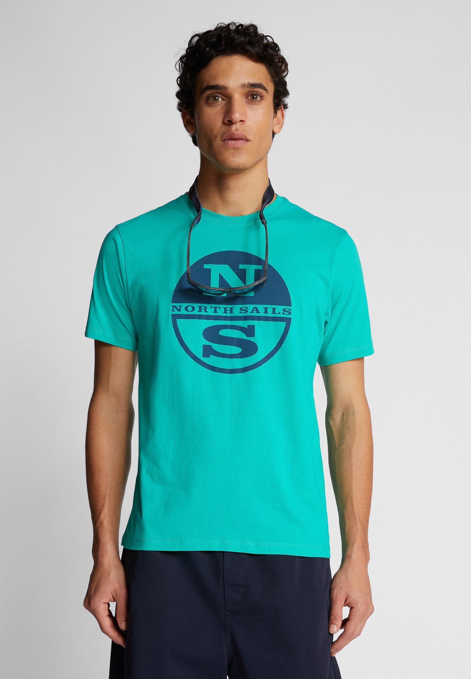 North Sails T-Shirt T-shirt mit Maxi-Logo EMERALD