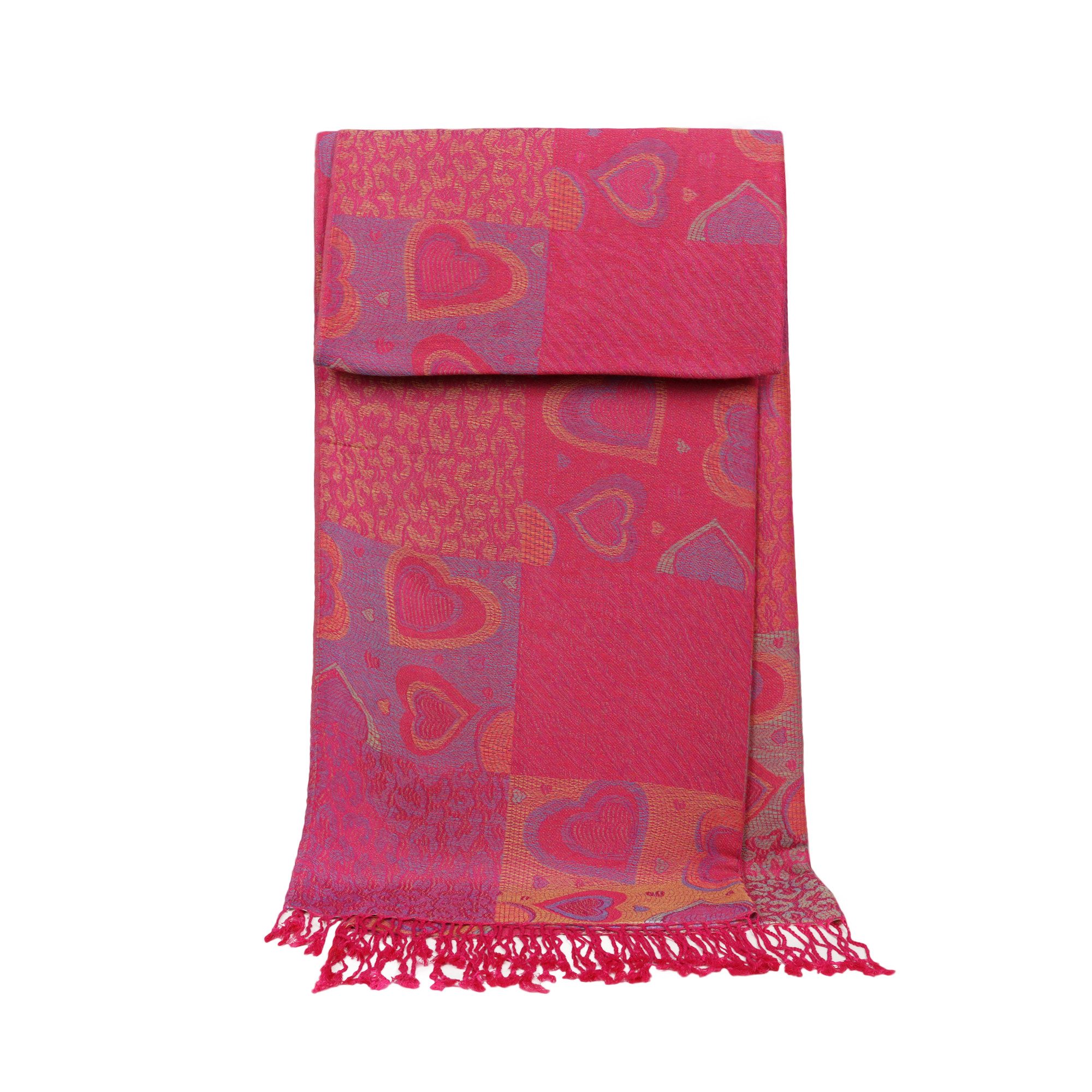 ZEBRO Modeschal Jacquard Schal Herz günstig online kaufen