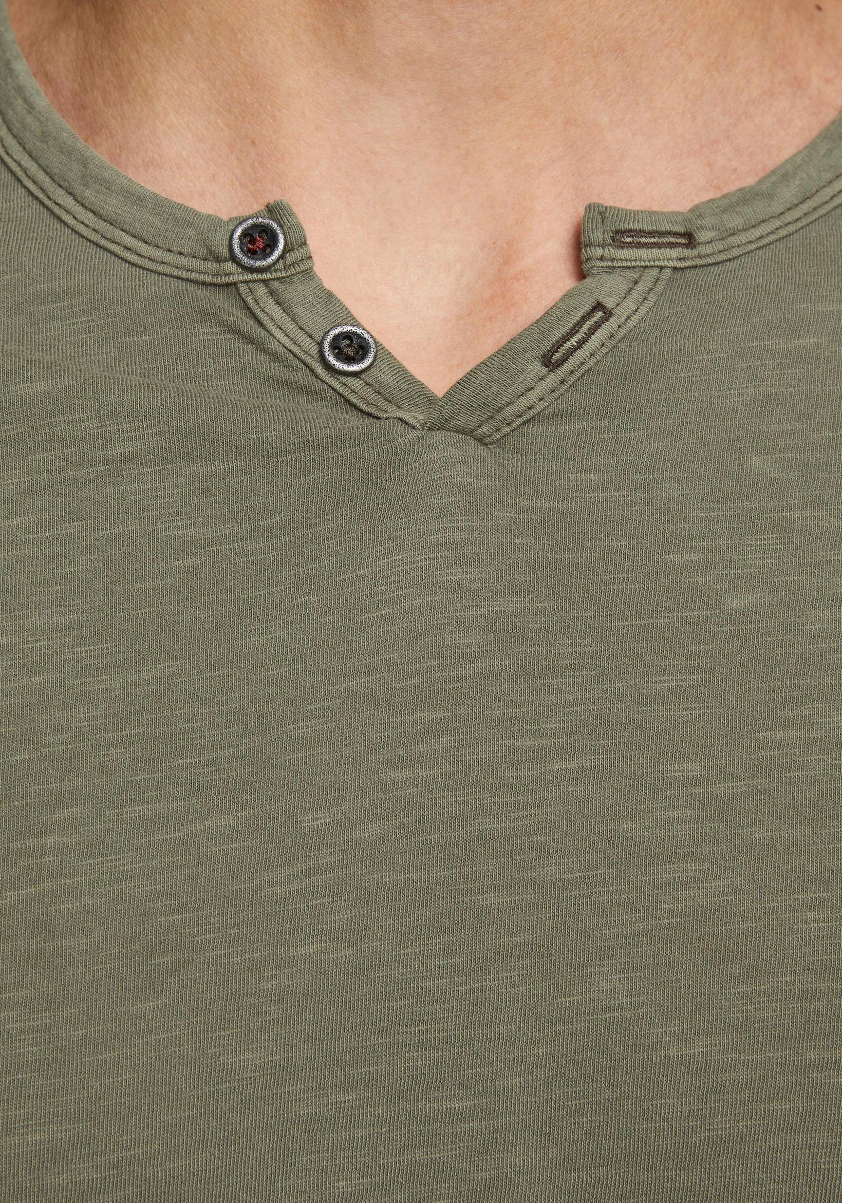 Jack & Jones T-Shirt SPLIT NECK TEE