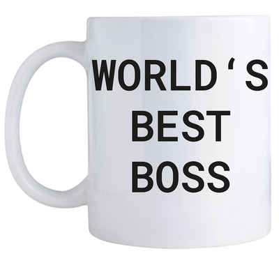 Giftandprint Tasse Best Boss Office Geschenk für den Chef Bürotasse Spruch Chefin, Geschenk für den Chef, Office, Michael Scott, Inkl. Geschenkbox