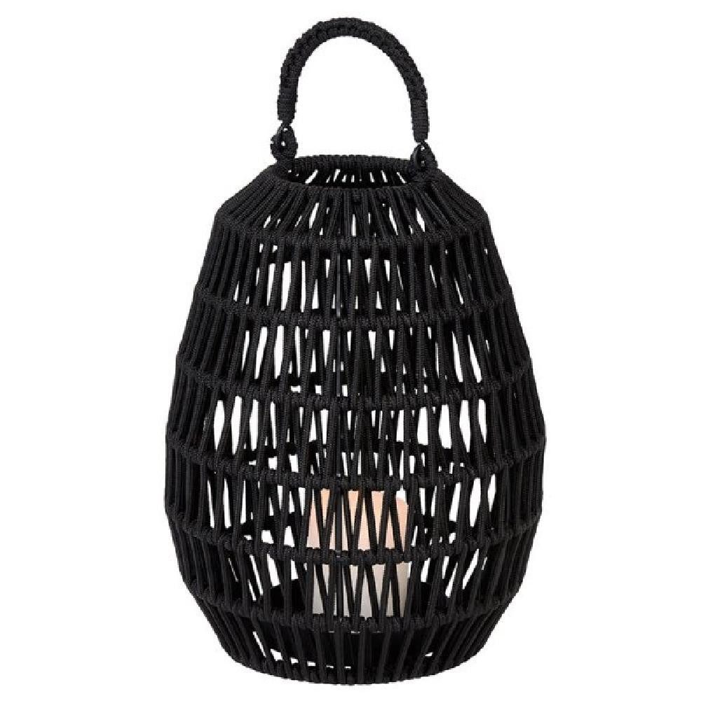 Lambert Windlicht Laterne Cahaya Outdoor Kordel Schwarz (37cm)