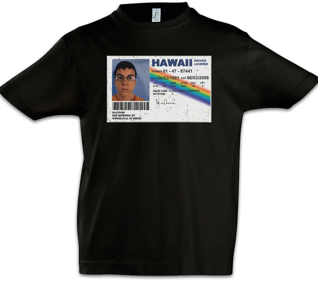 Print-Shirt McLovin Kinder T-Shirt Superbad Film Teenie Komödie Highschool Party
