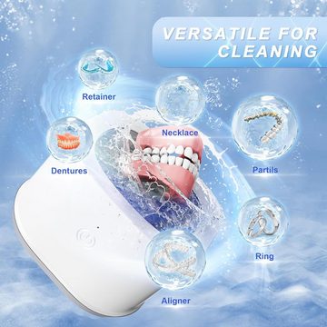 GOOLOO Ultraschallreiniger Ultraschallreiniger groß Fassungsvermögen Schmuckreiniger Zahnersatz