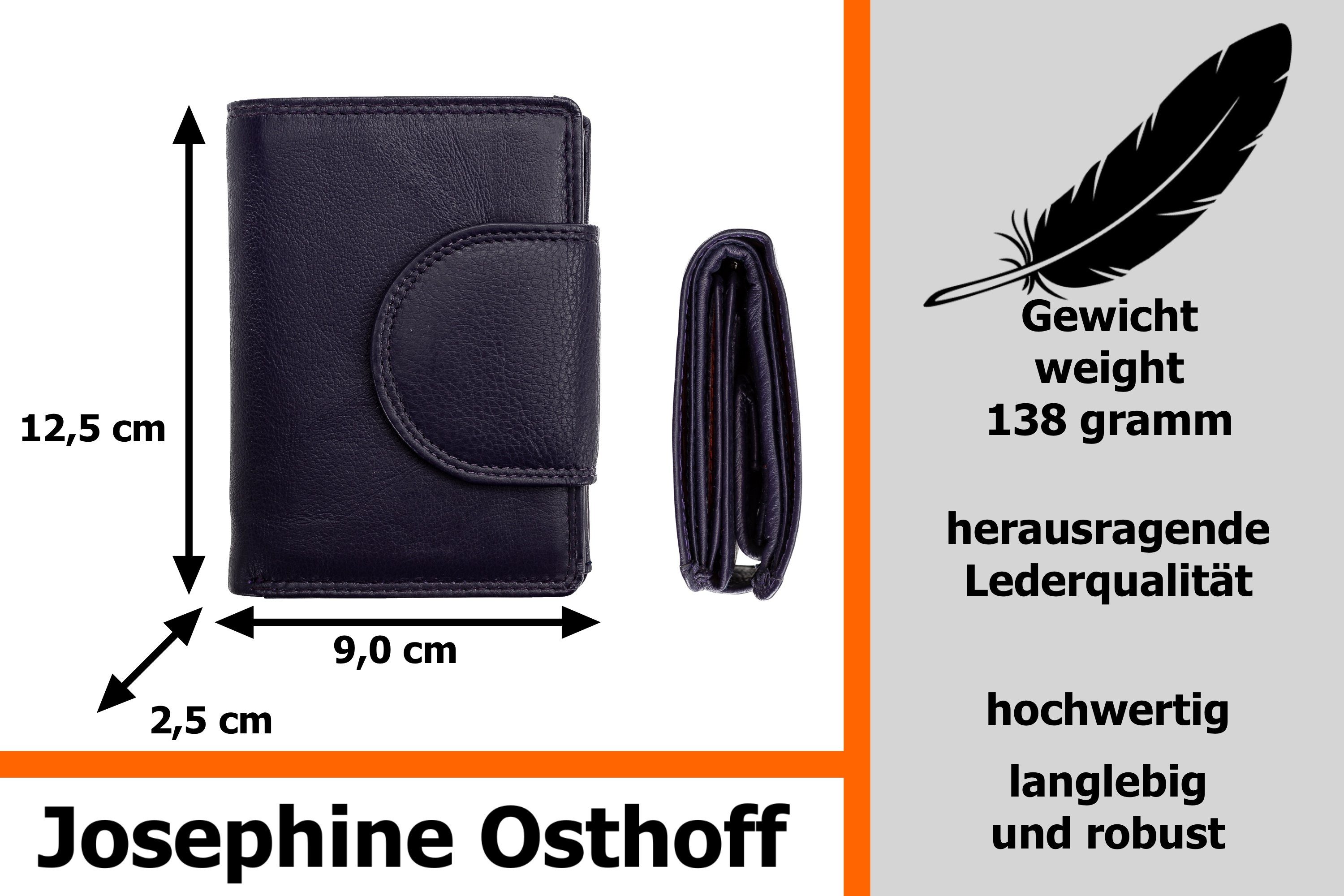 Josephine Osthoff Brieftasche Wiener Minibrieftasche Geldbörse orchidee